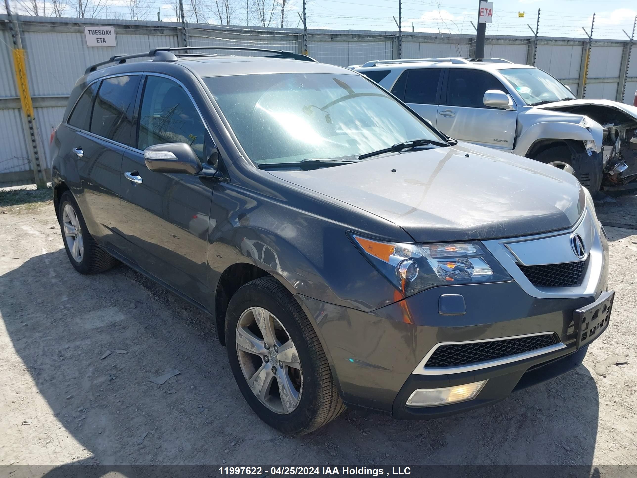 ACURA MDX 2010 2hnyd2h60ah000843