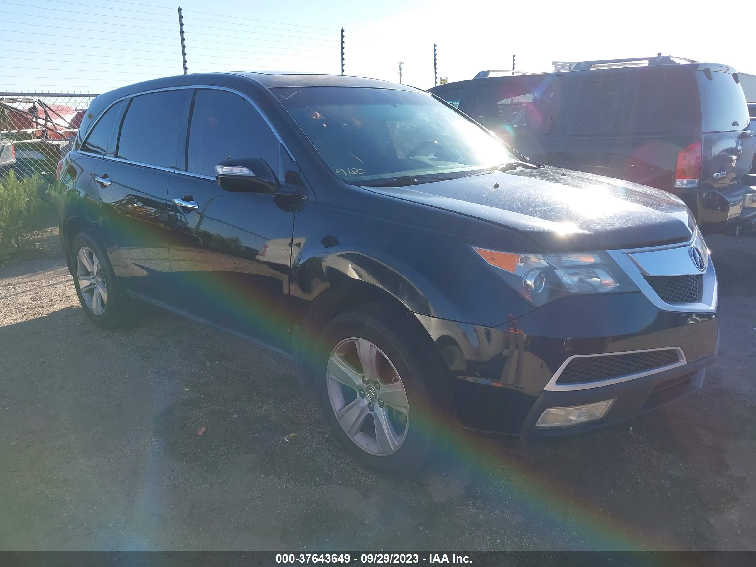 ACURA MDX 2010 2hnyd2h60ah501246