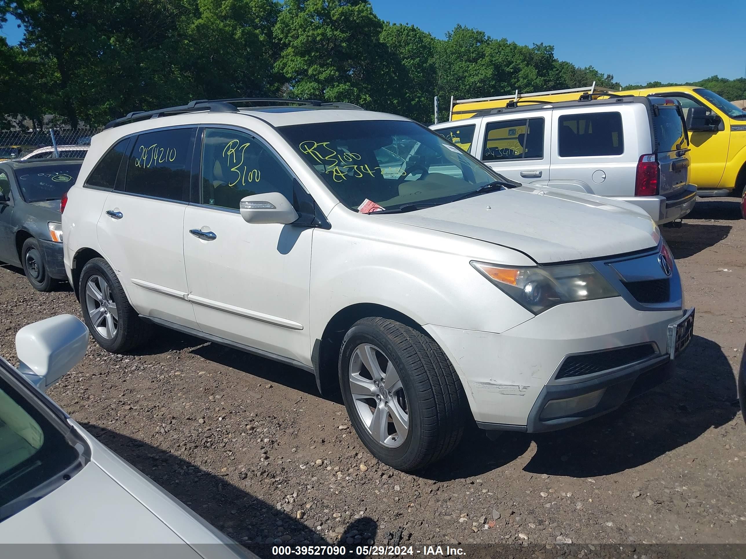 ACURA MDX 2010 2hnyd2h62ah519599