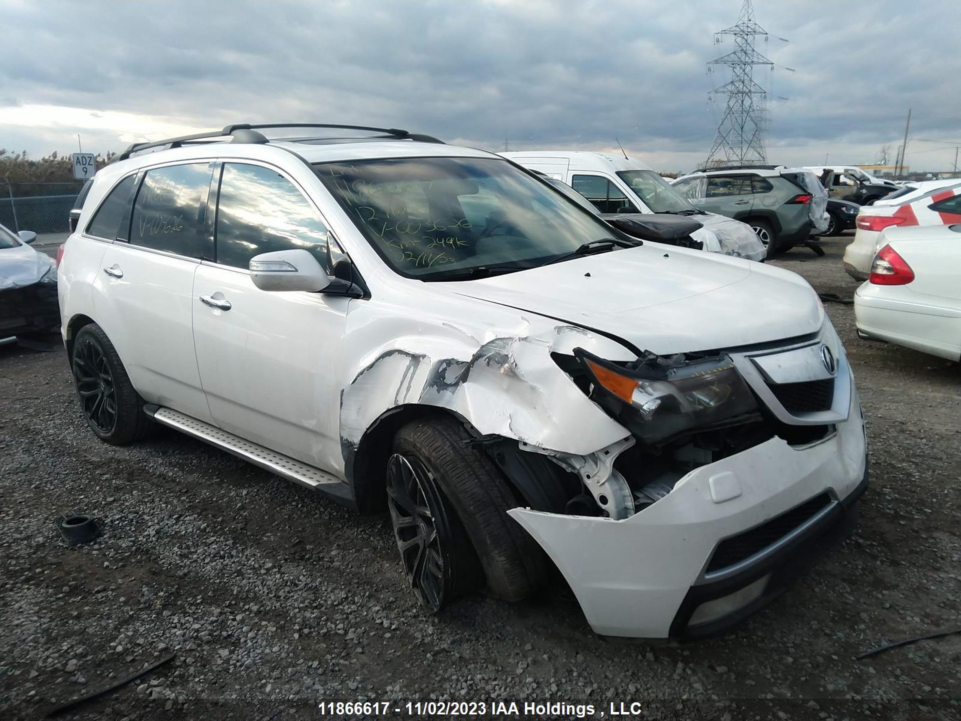 ACURA MDX 2012 2hnyd2h63ch003626