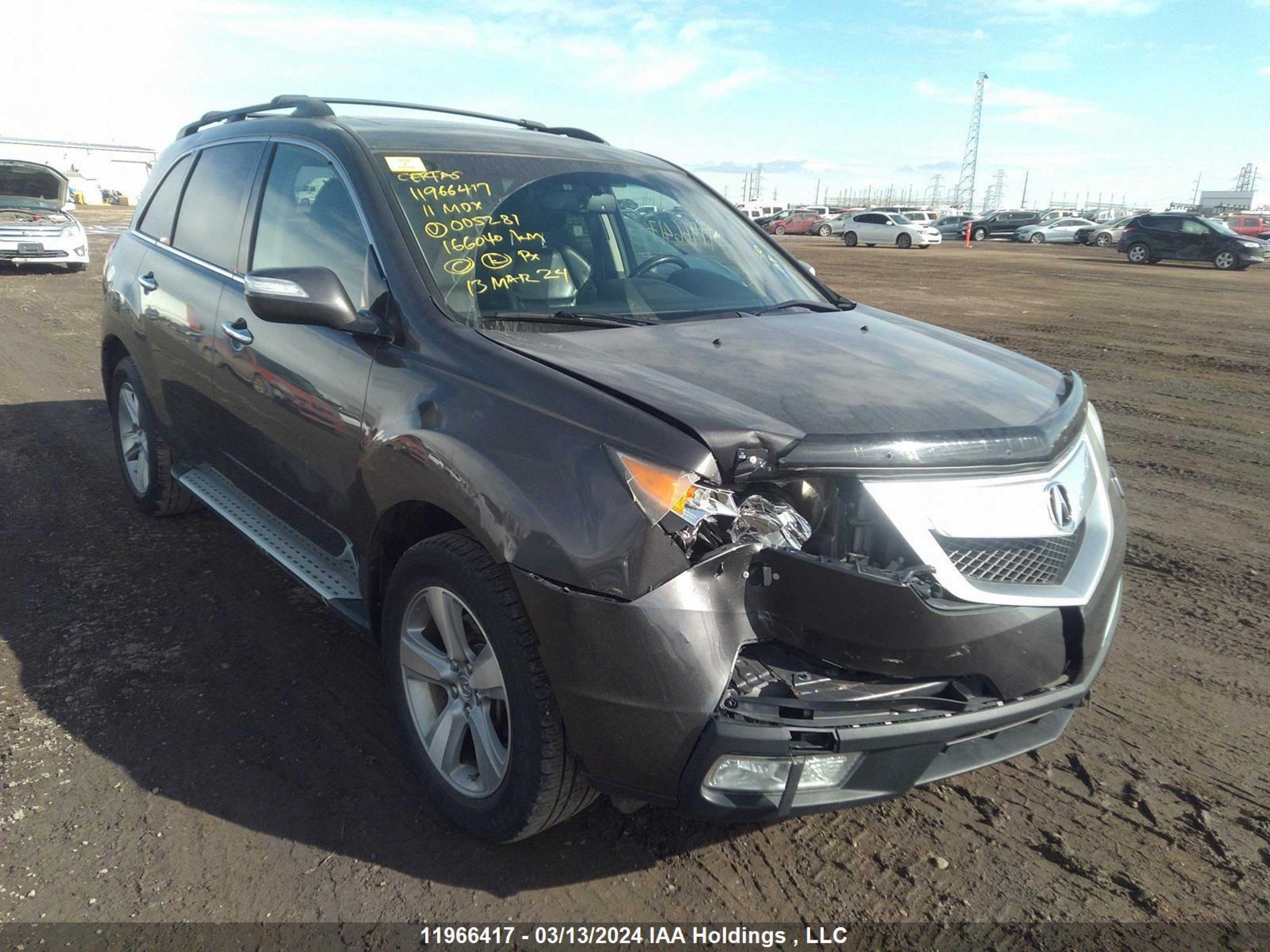 ACURA MDX 2011 2hnyd2h67bh005281