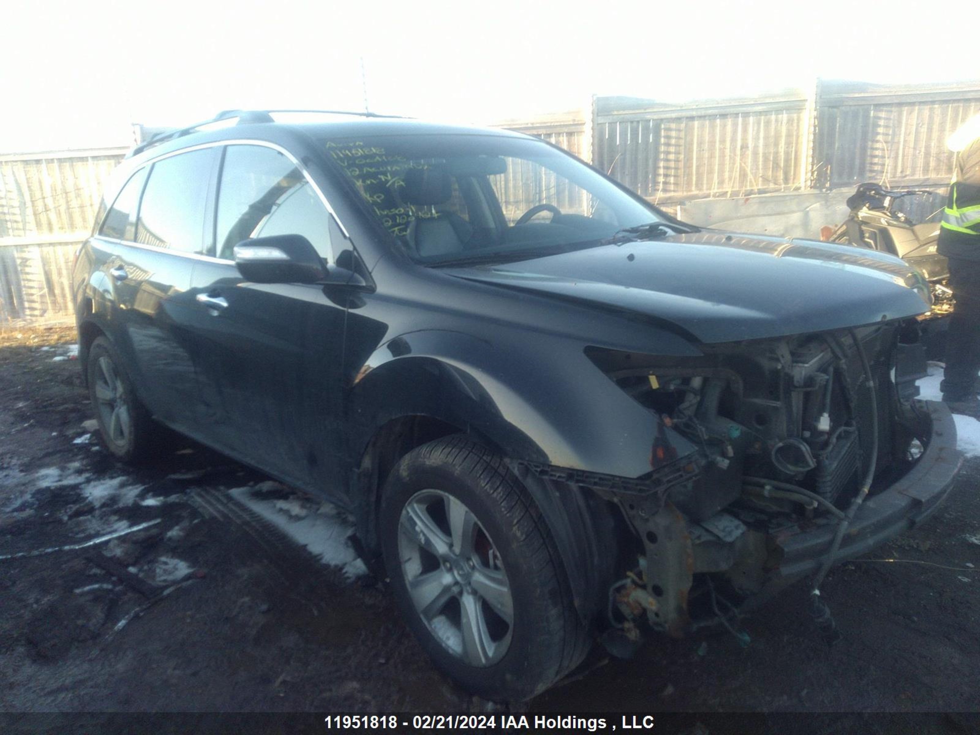 ACURA MDX 2012 2hnyd2h68ch004108