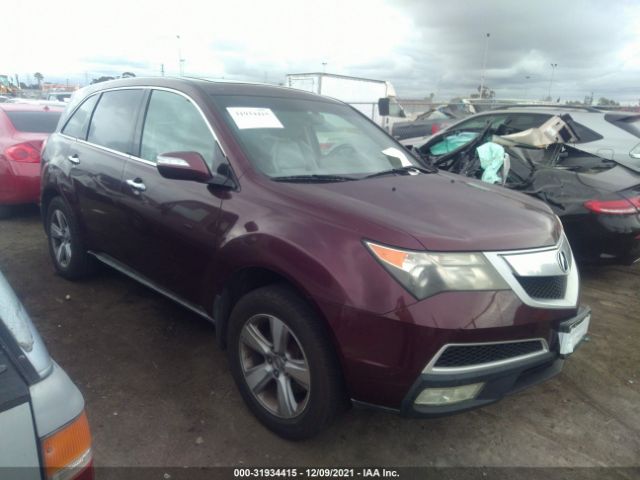 ACURA MDX 2011 2hnyd2h6xbh536412