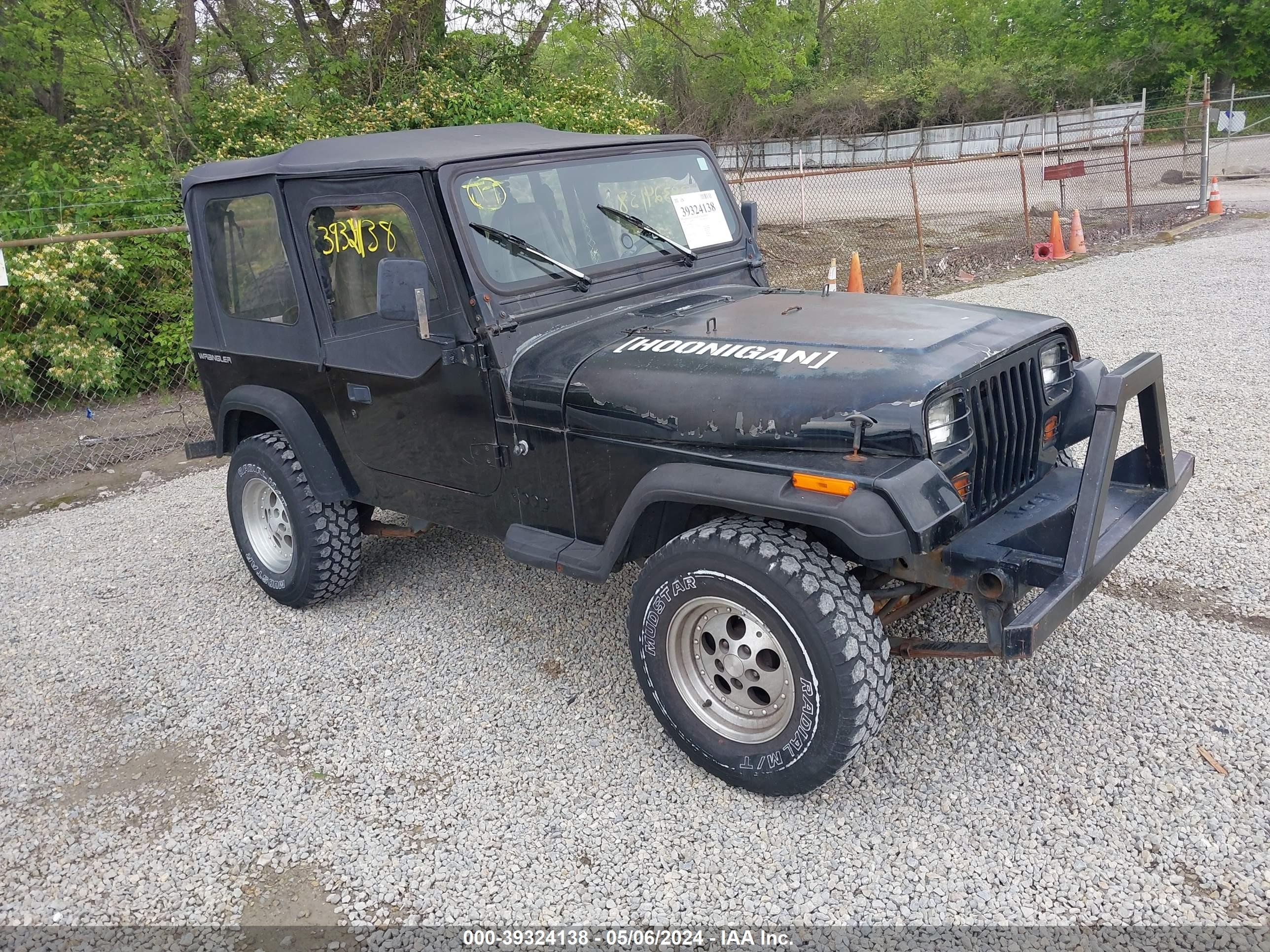 JEEP WRANGLER 1992 2j4fy19p6nj511954