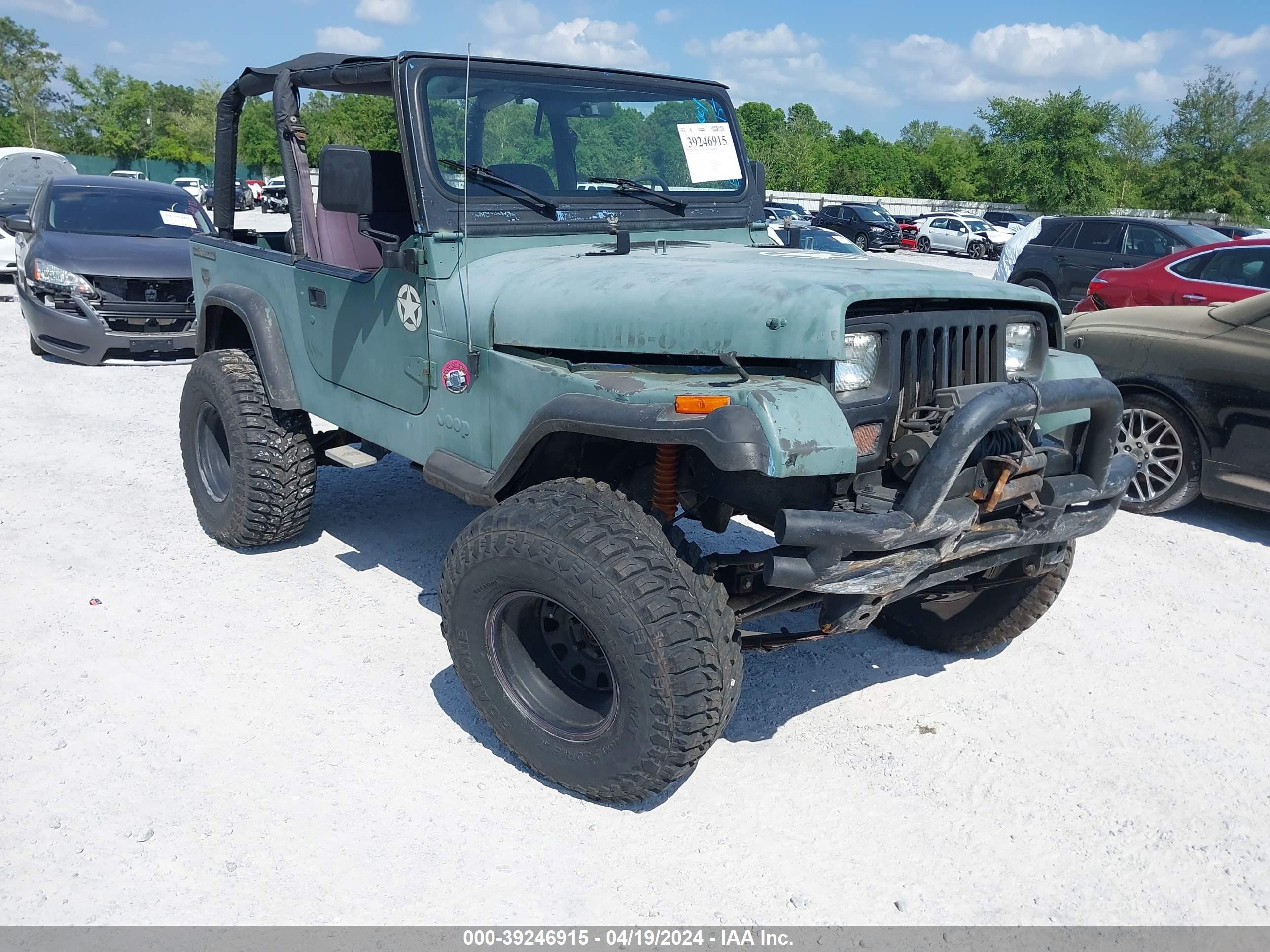 JEEP WRANGLER 1989 2j4fy29t3kj134305