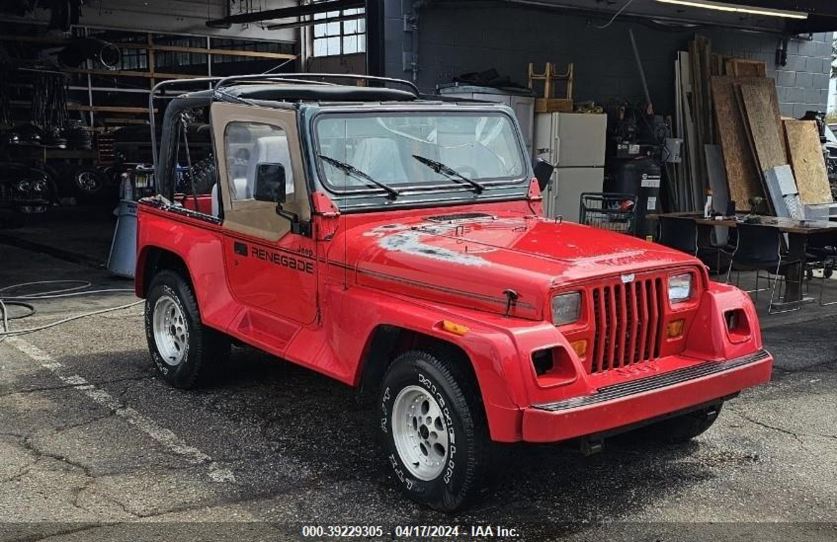 JEEP WRANGLER 1992 2j4fy69s4nj506222