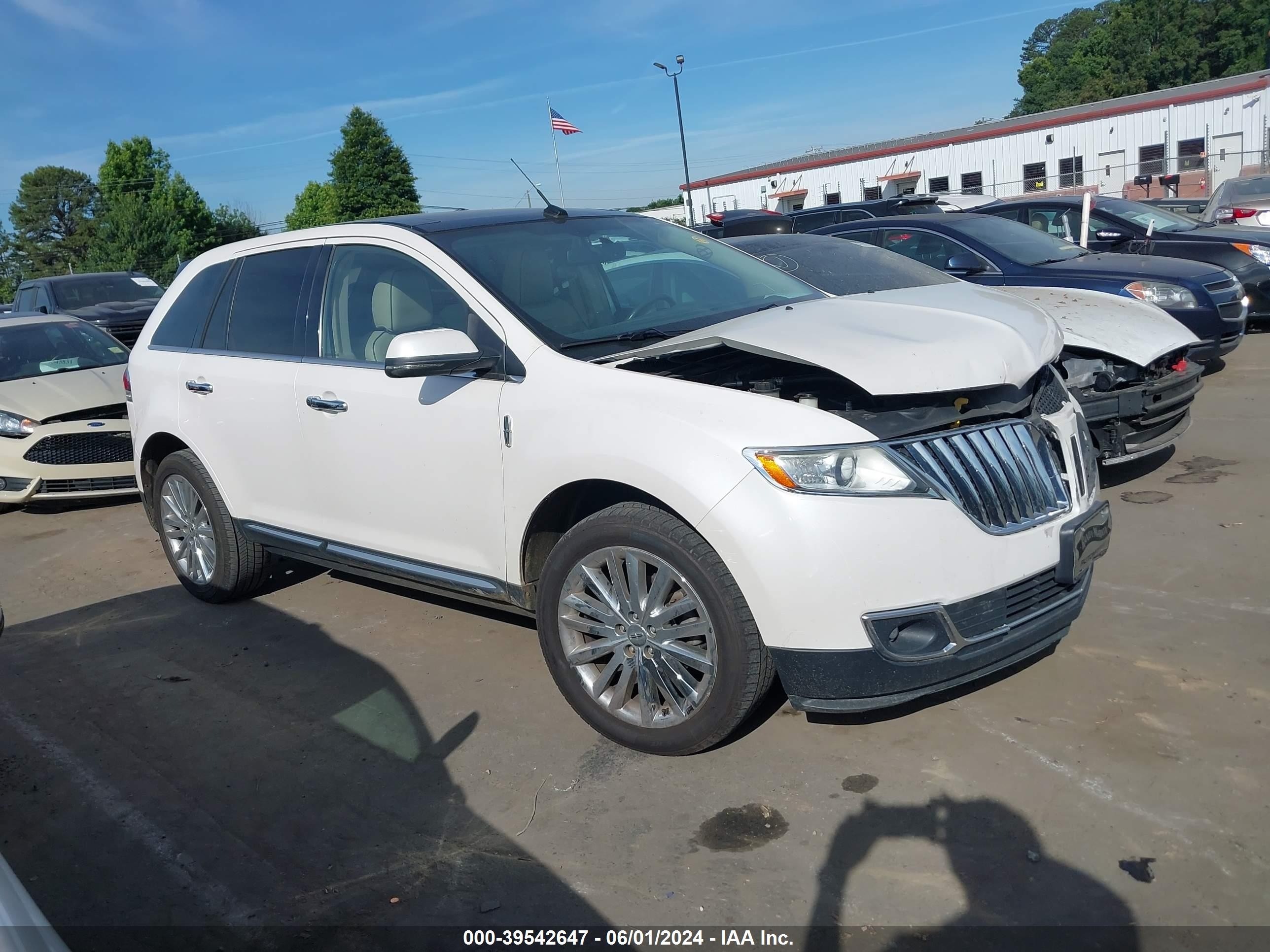 LINCOLN MKX 2012 2lmdj6jk3cbl01284