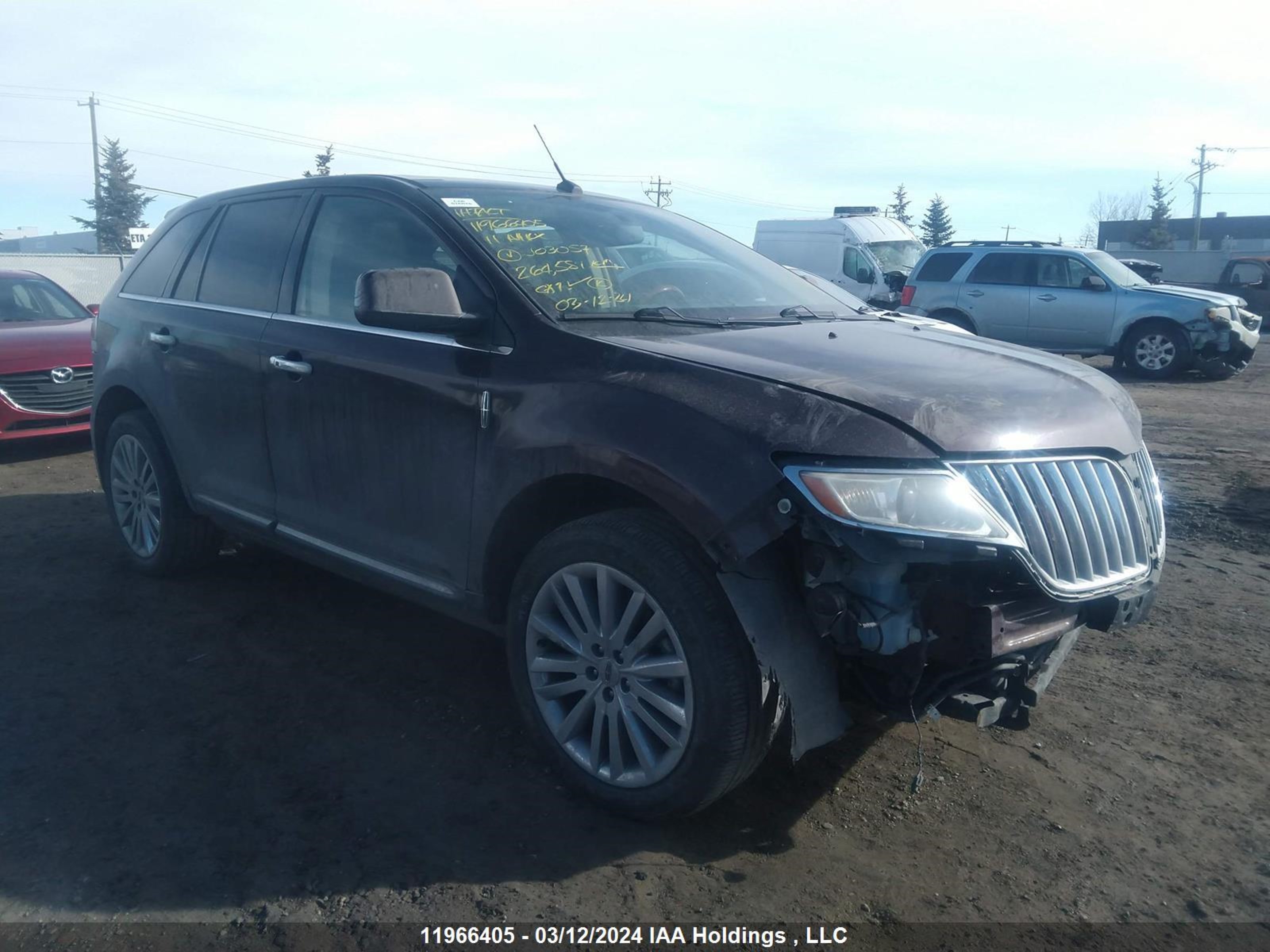 LINCOLN MKX 2011 2lmdj8jk7bbj03057