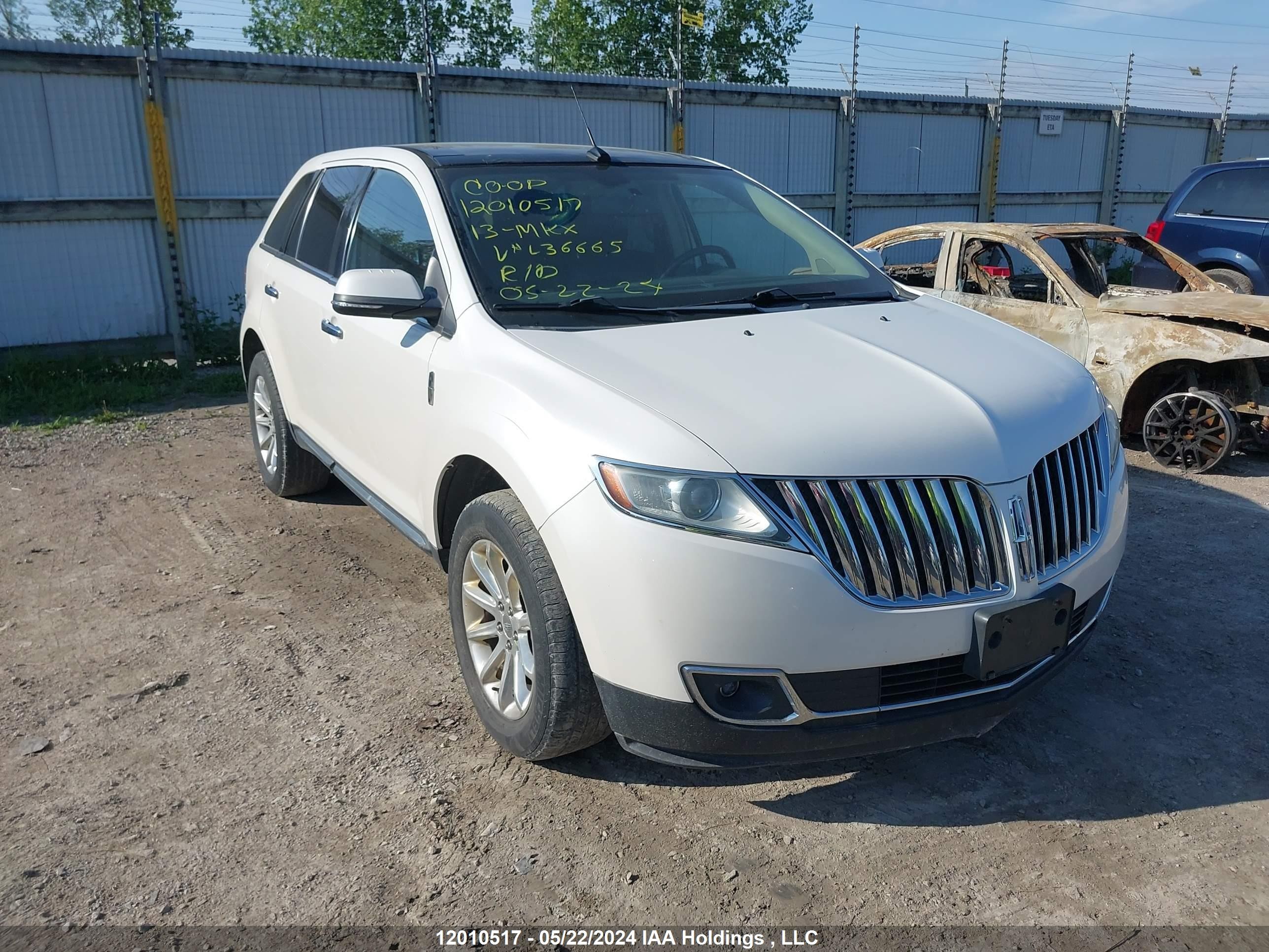 LINCOLN MKX 2013 2lmdj8jk7dbl36665