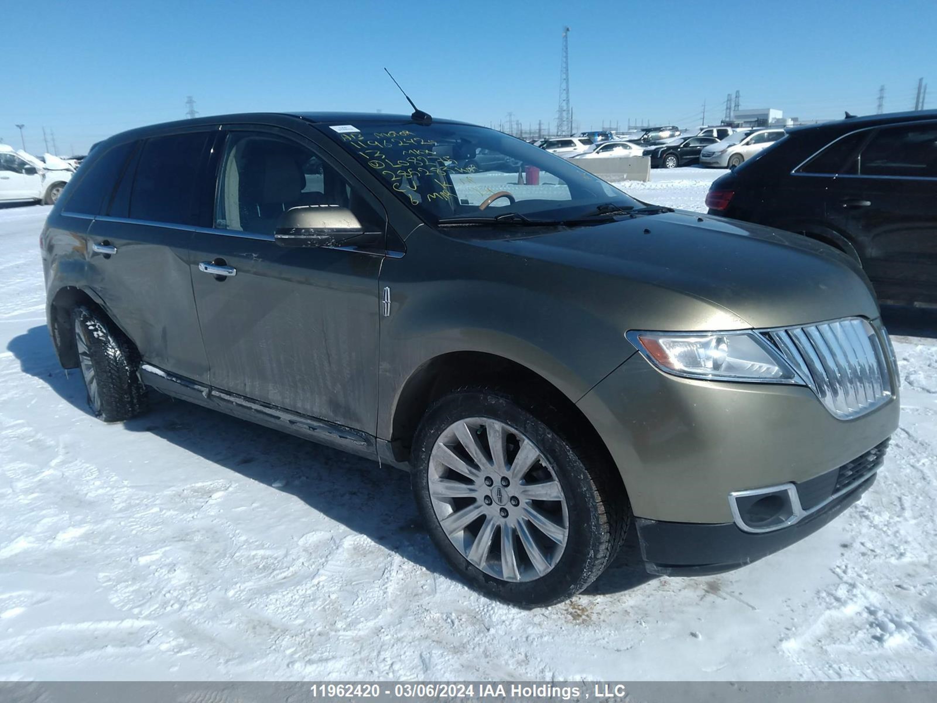 LINCOLN MKX 2013 2lmdj8jk8dbl08275