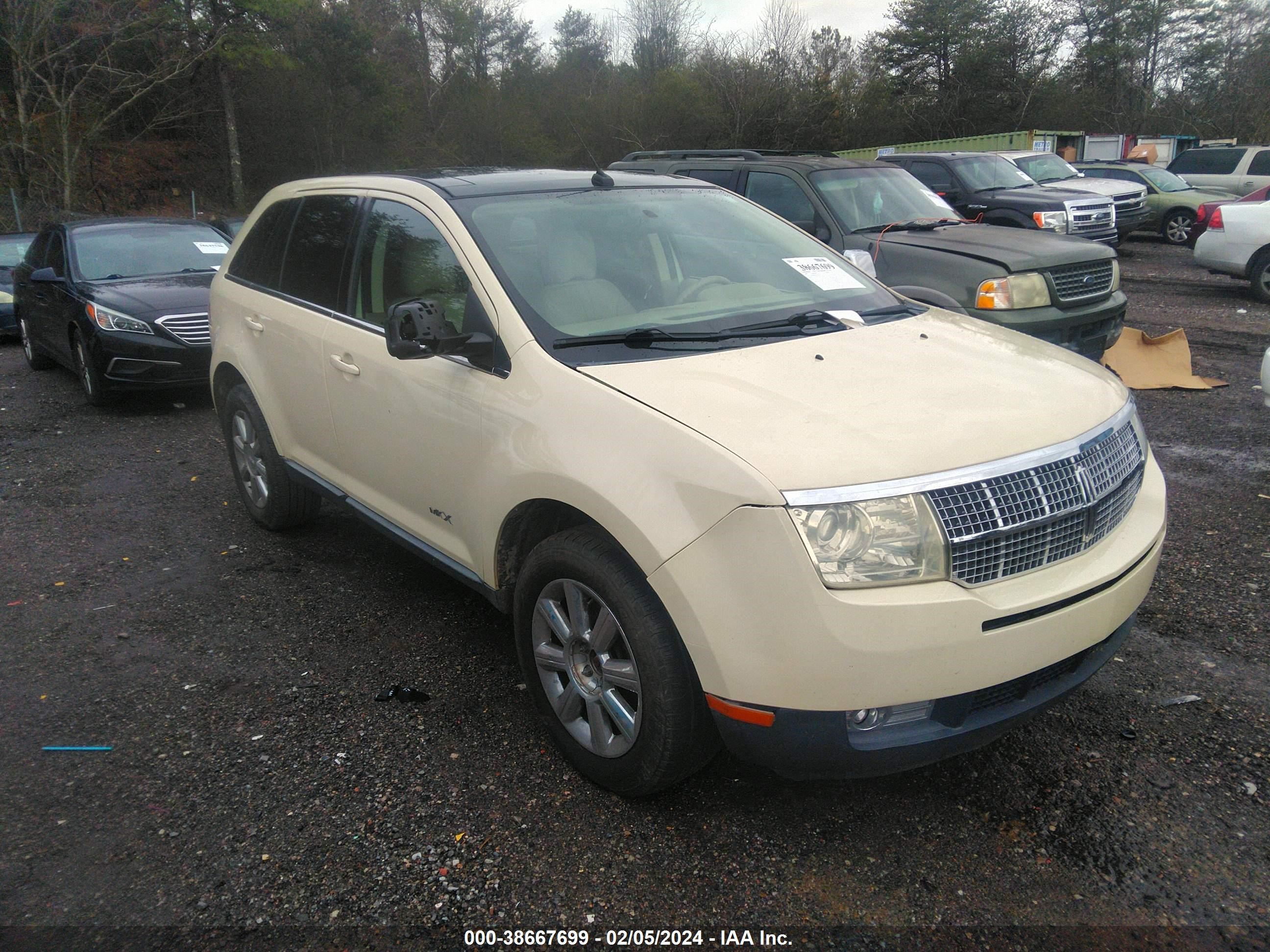 LINCOLN MKX 2007 2lmdu68c07bj33549