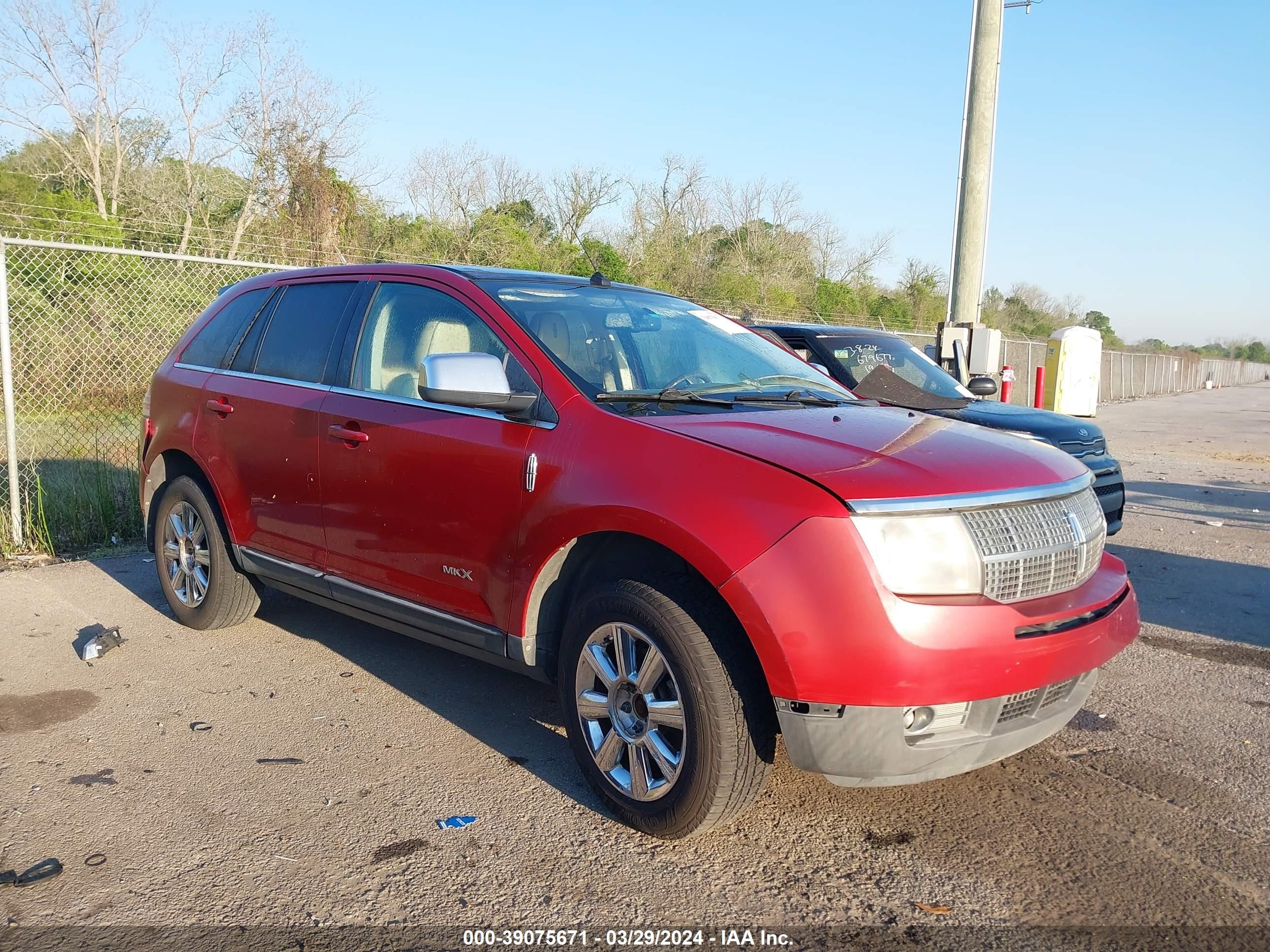 LINCOLN MKX 2008 2lmdu68c18bj32704