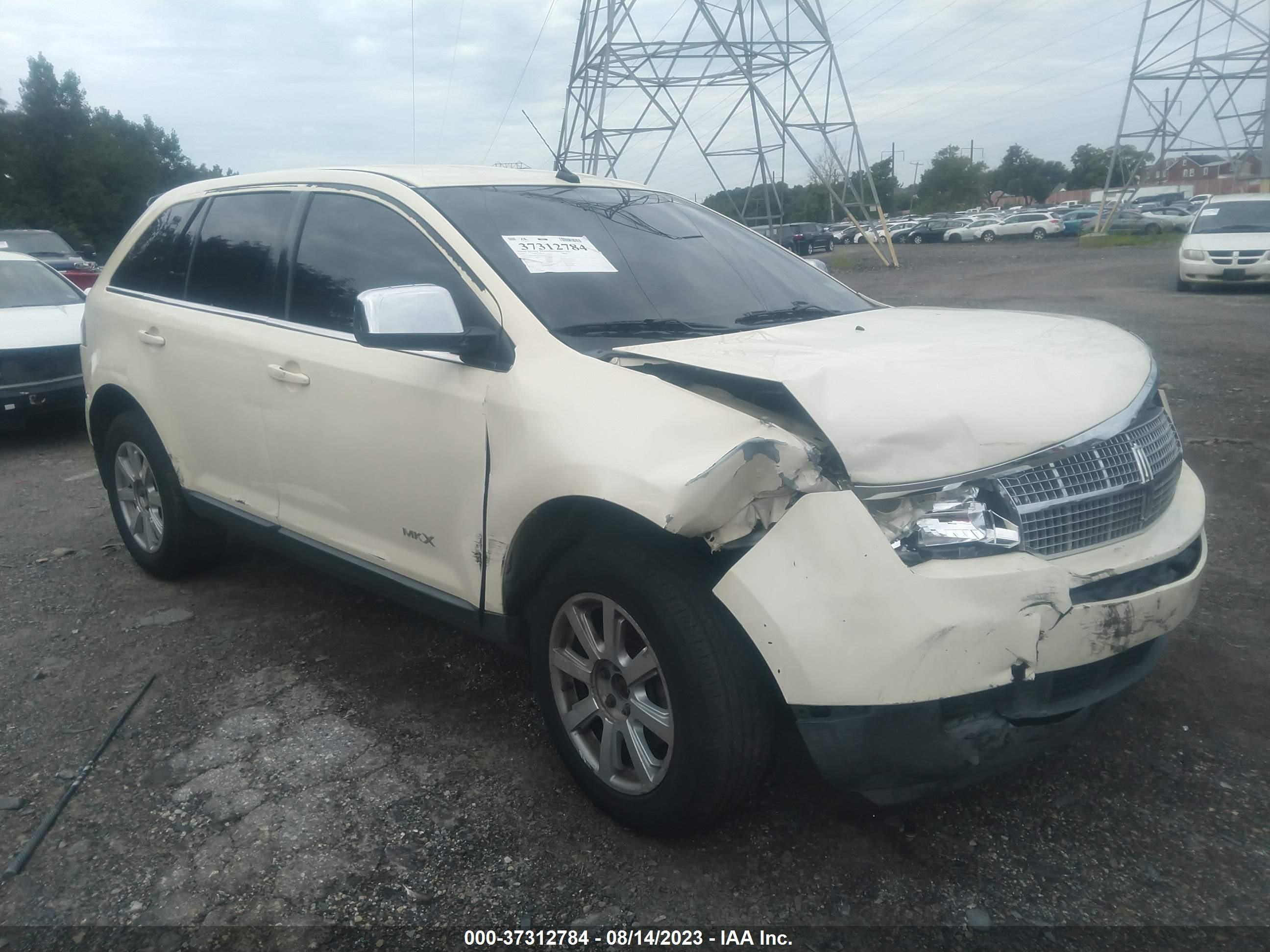 LINCOLN MKX 2007 2lmdu68c47bj39239