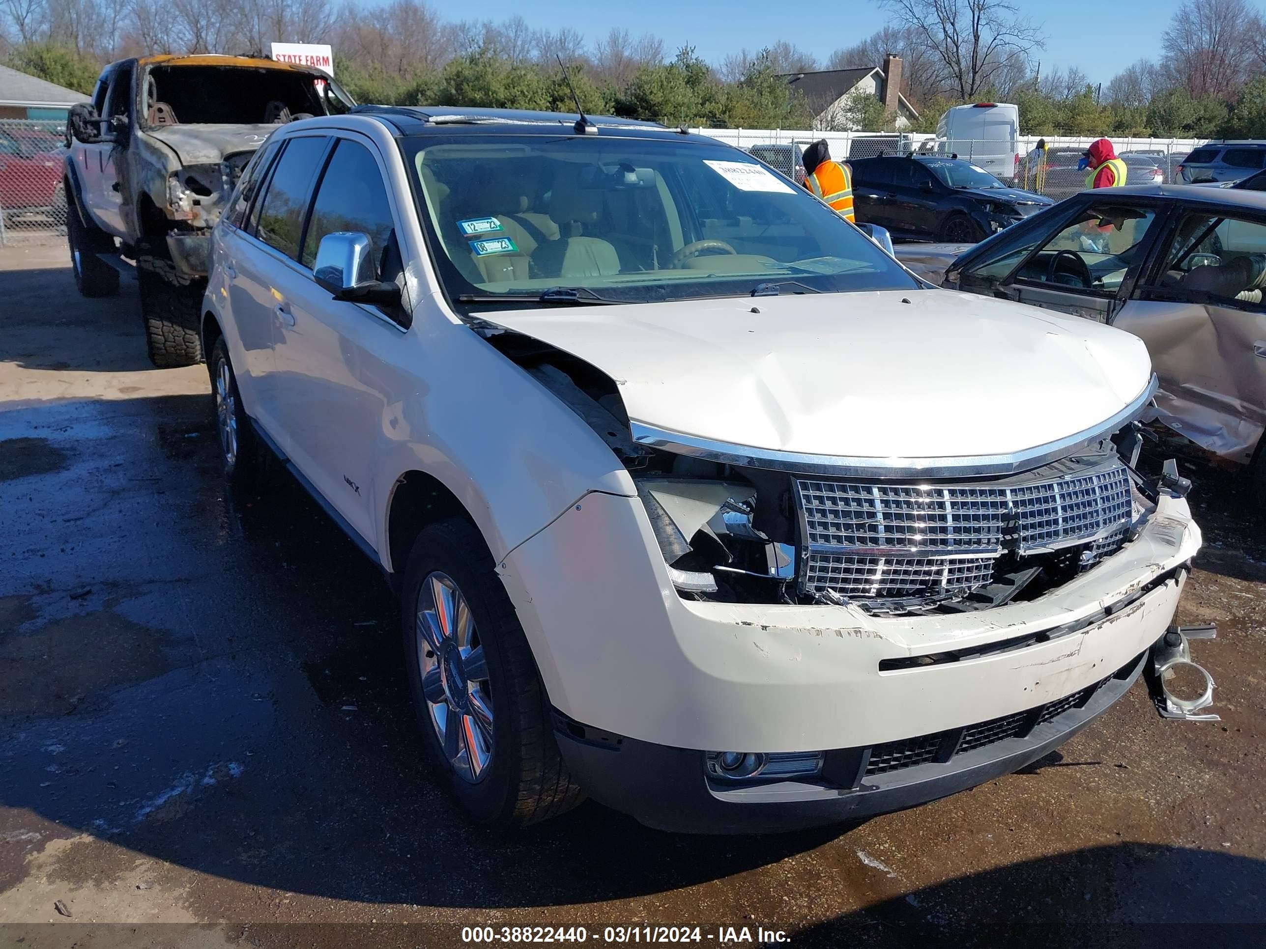 LINCOLN MKX 2007 2lmdu68c77bj37727