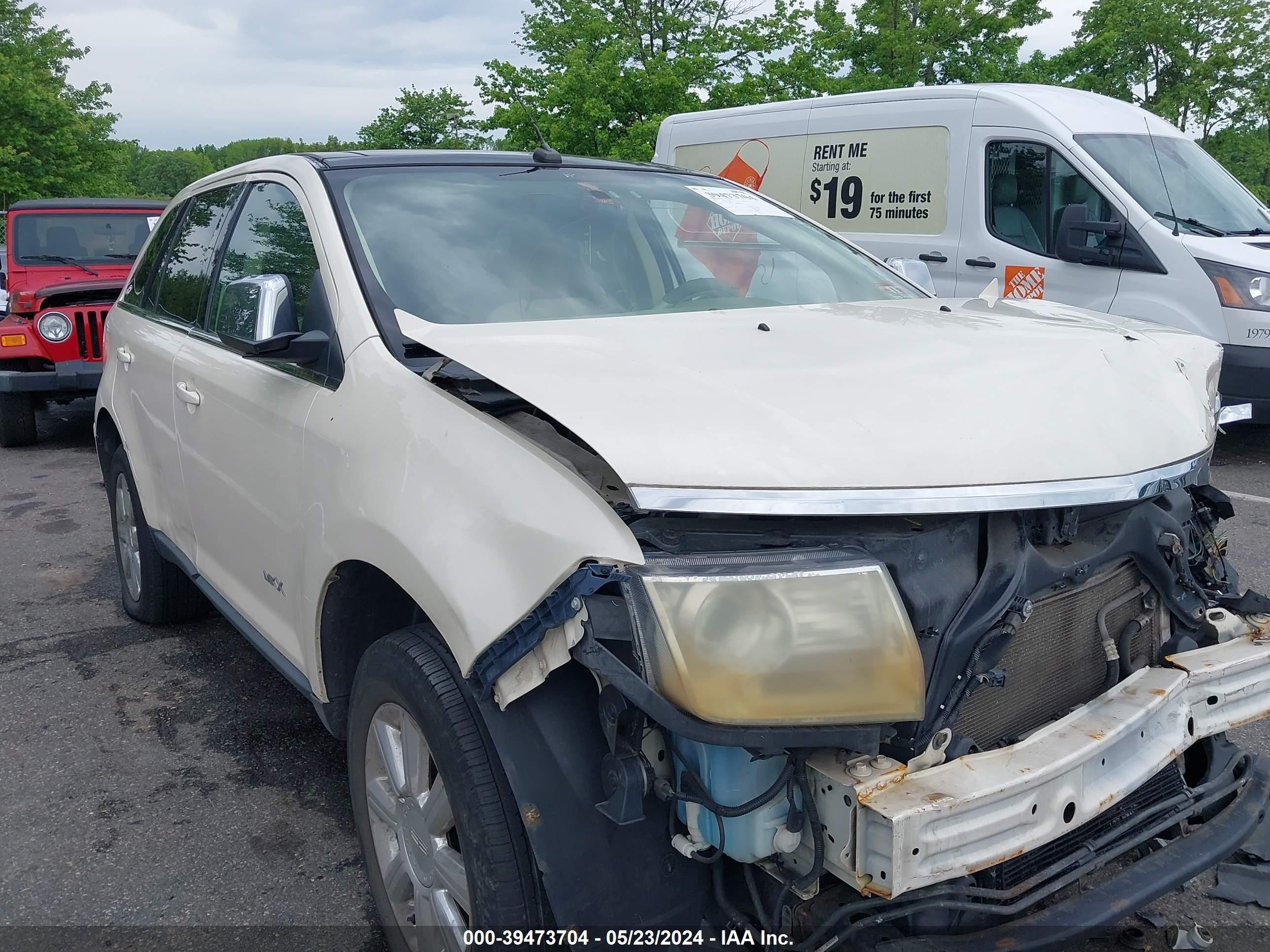 LINCOLN MKX 2007 2lmdu88c37bj04347