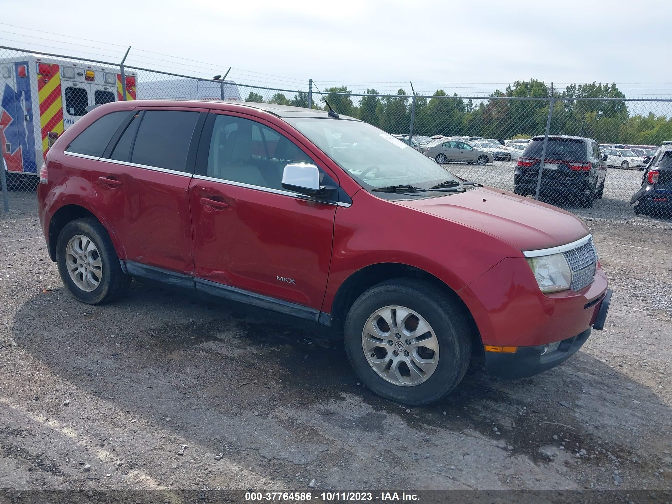 LINCOLN MKX 2008 2lmdu88c48bj02334