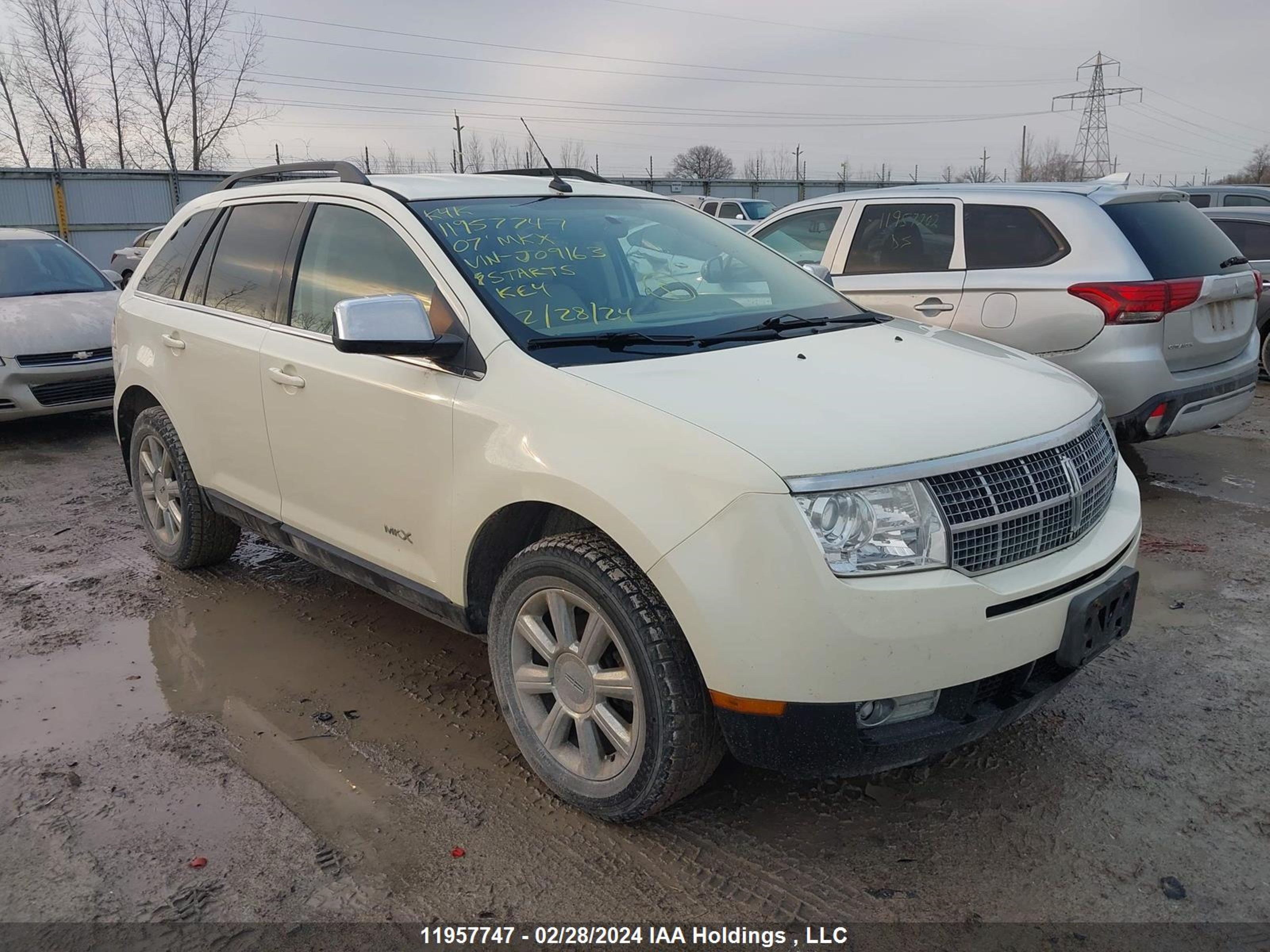 LINCOLN MKX 2007 2lmdu88c77bj09163