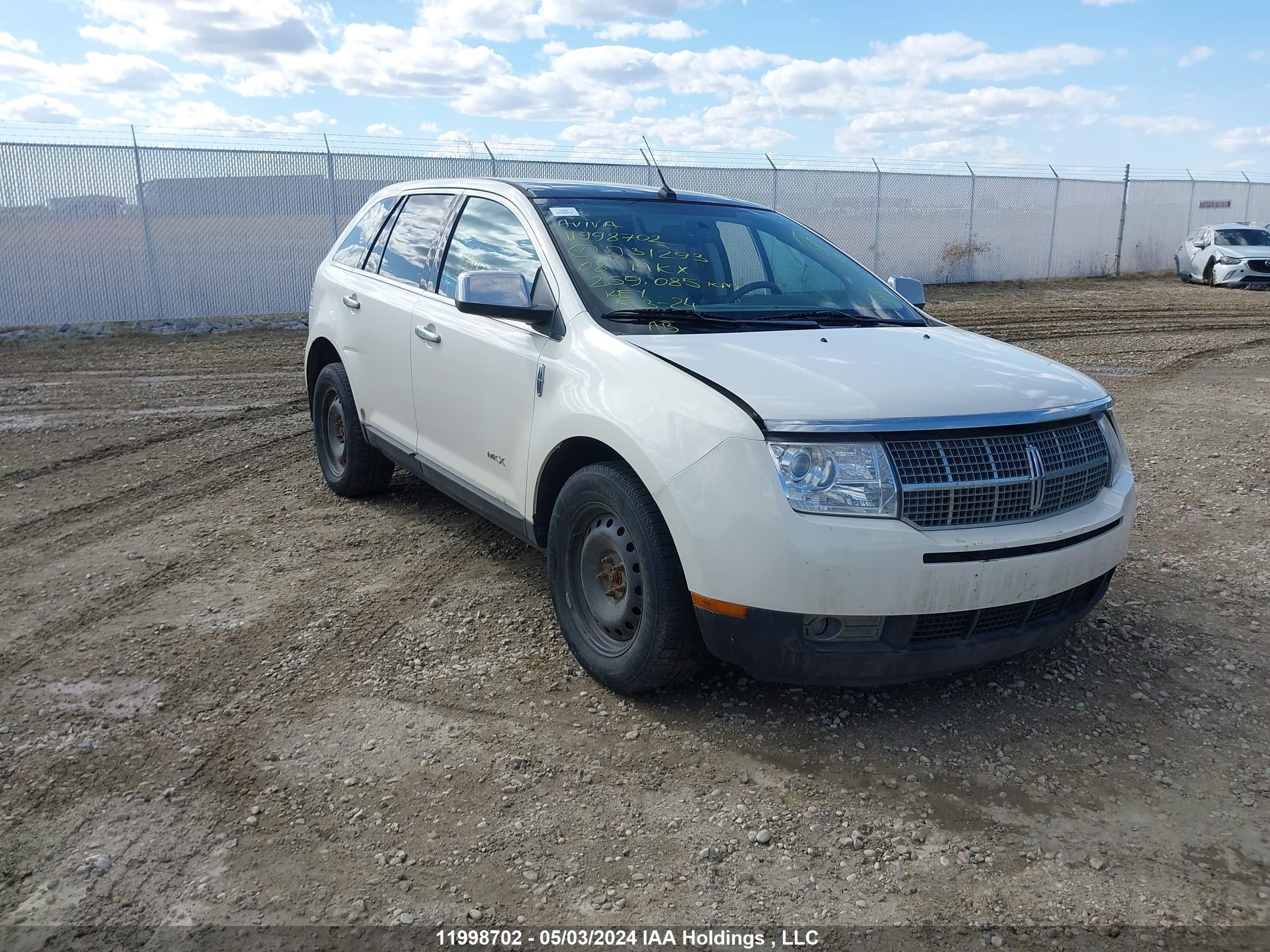 LINCOLN MKX 2008 2lmdu88c78bj31293