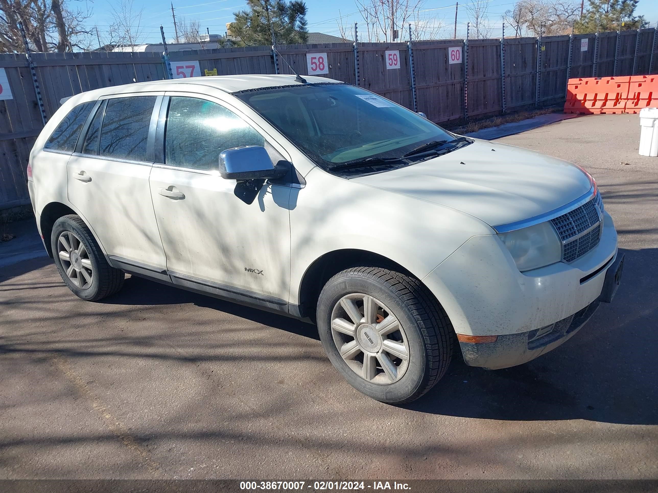 LINCOLN MKX 2007 2lmdu88c87bj04599