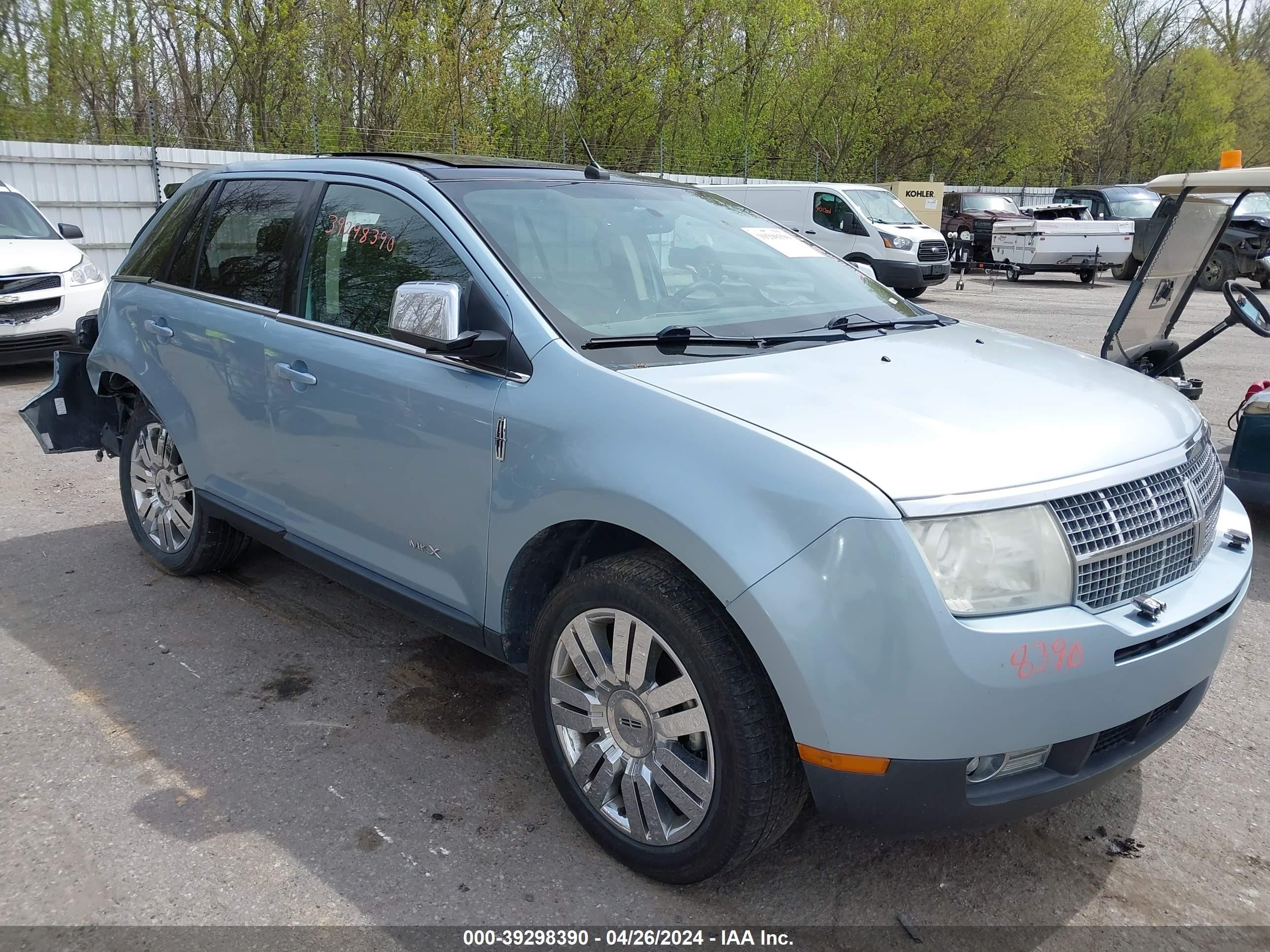 LINCOLN MKX 2008 2lmdu88c88bj36499