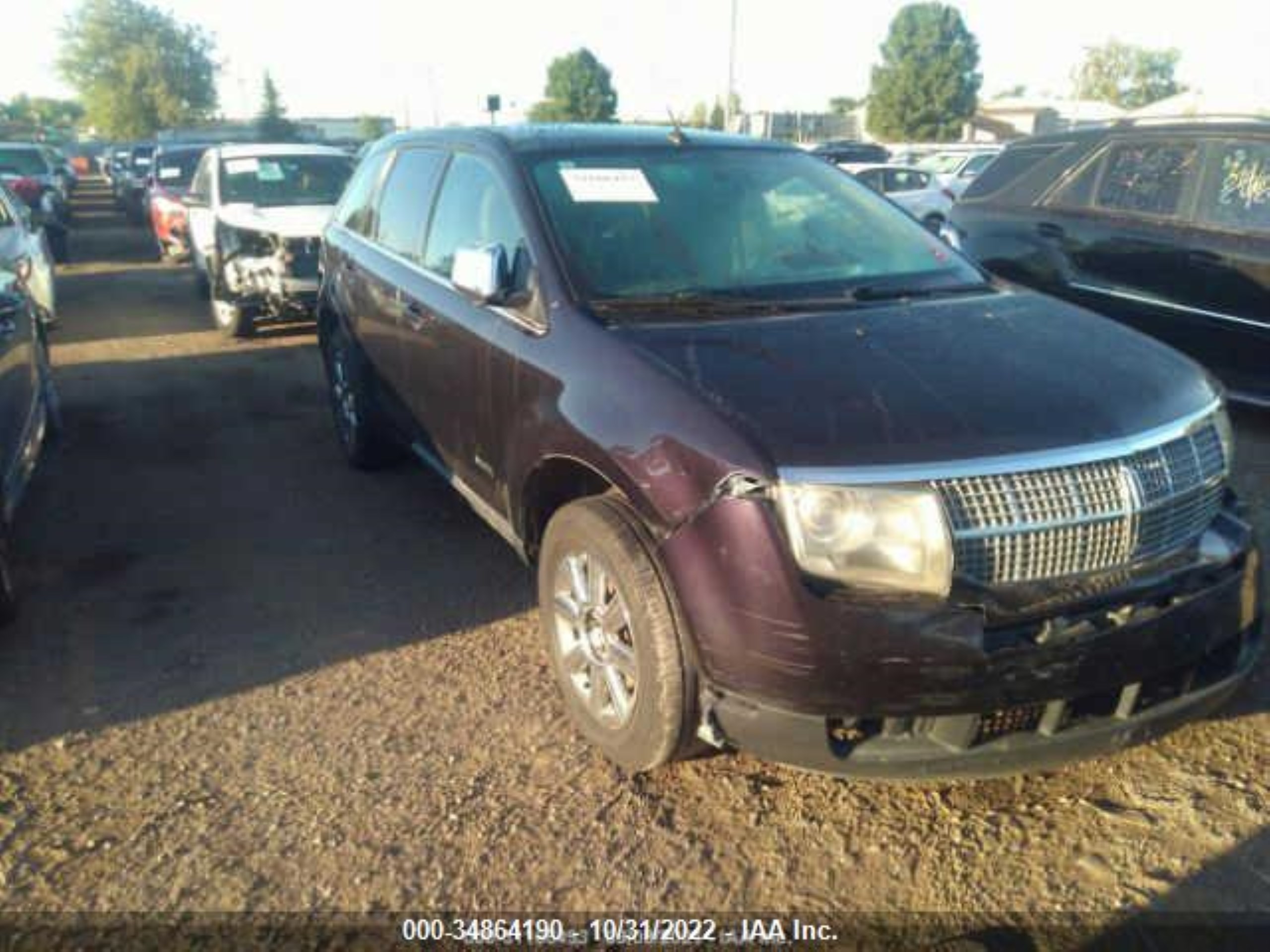 LINCOLN MKX 2007 2lmdu88c97bj31231