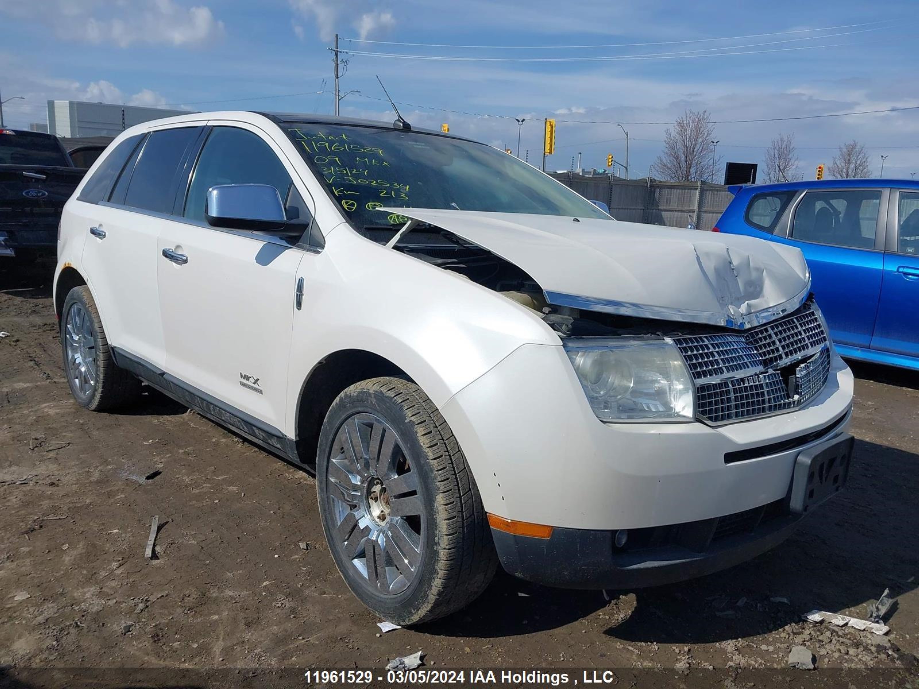 LINCOLN MKX 2009 2lmdu88cx9bj02534