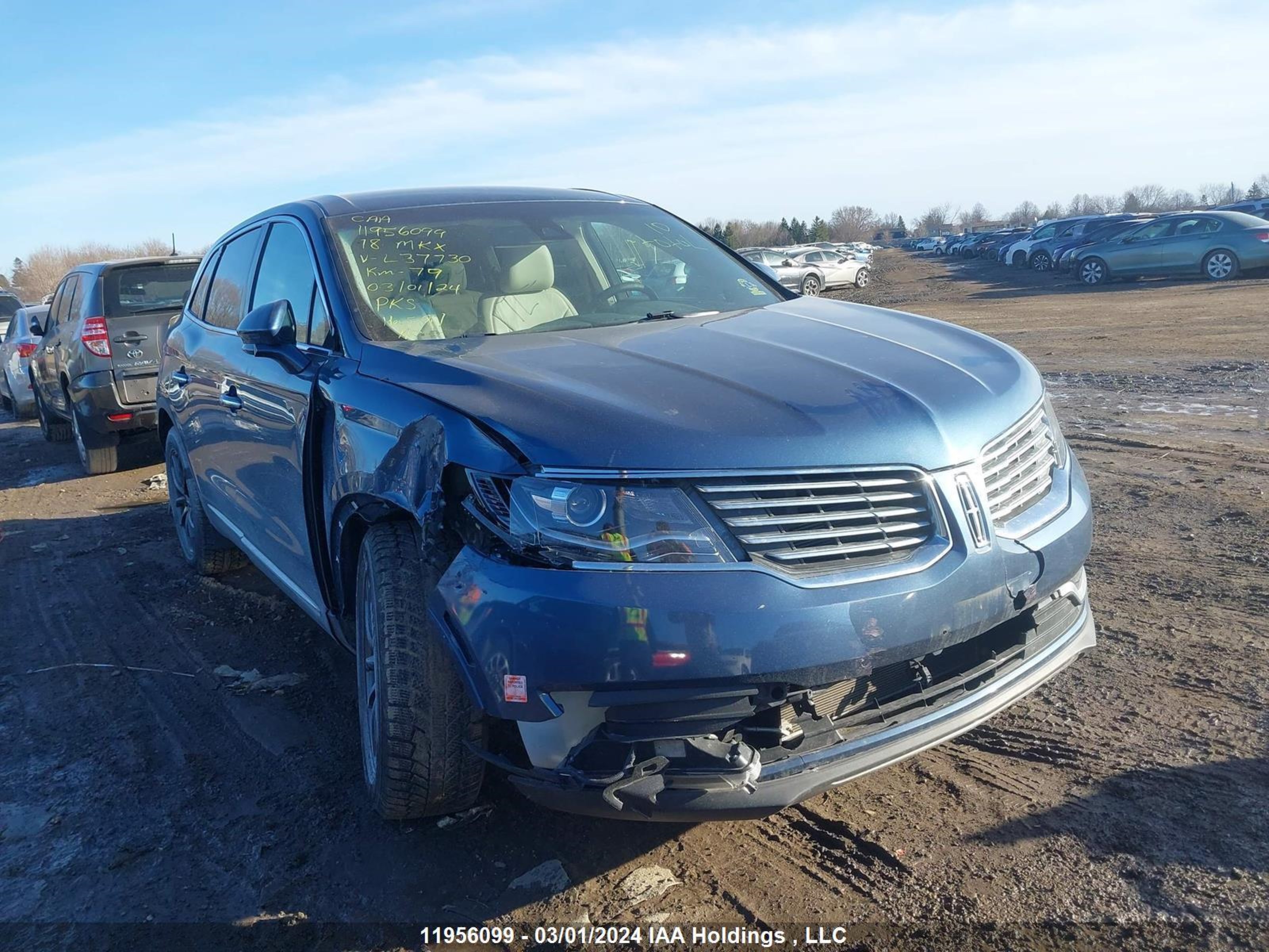 LINCOLN MKX 2018 2lmpj8kr2jbl37730