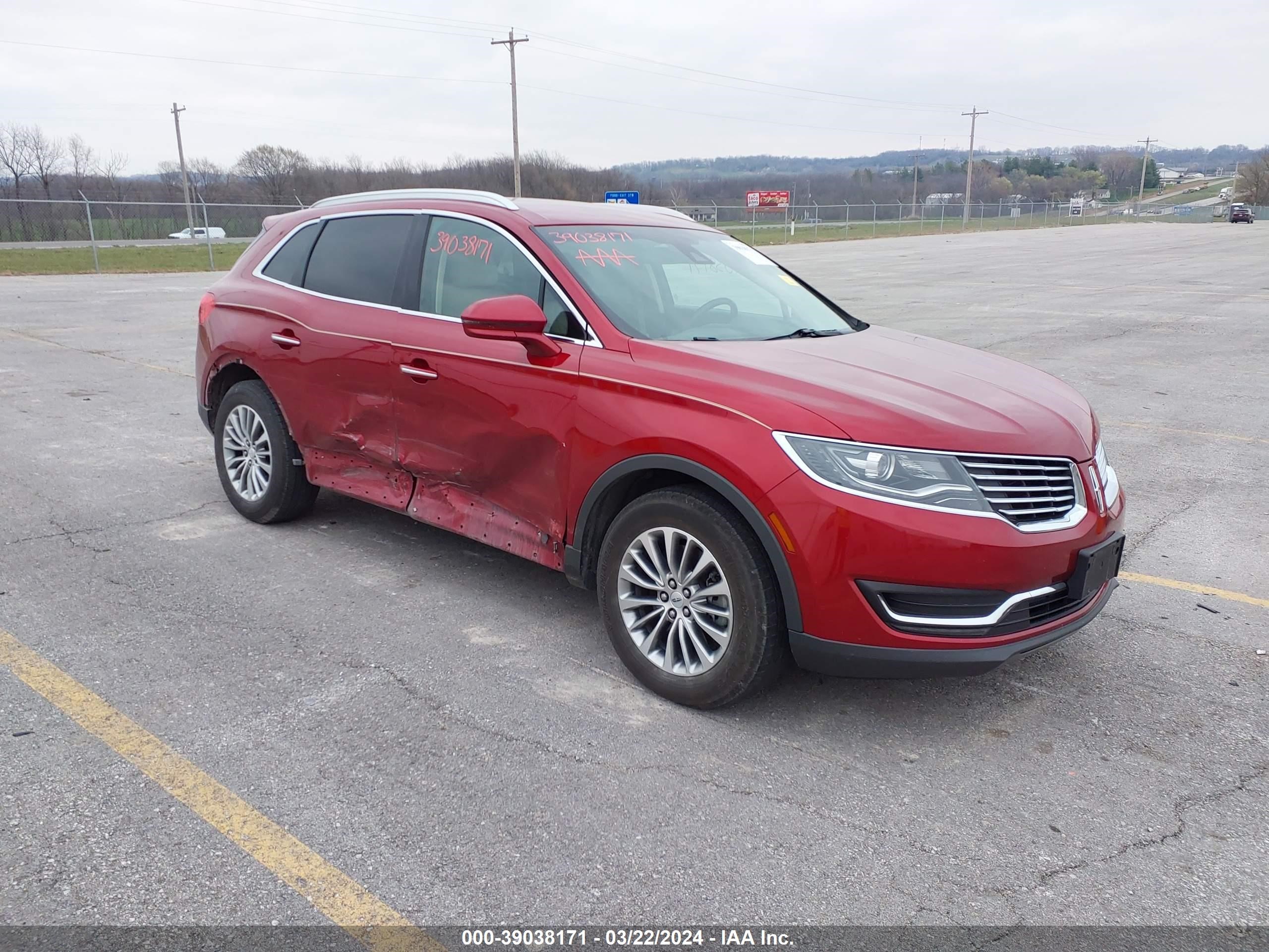 LINCOLN MKX 2017 2lmpj8kr6hbl47218