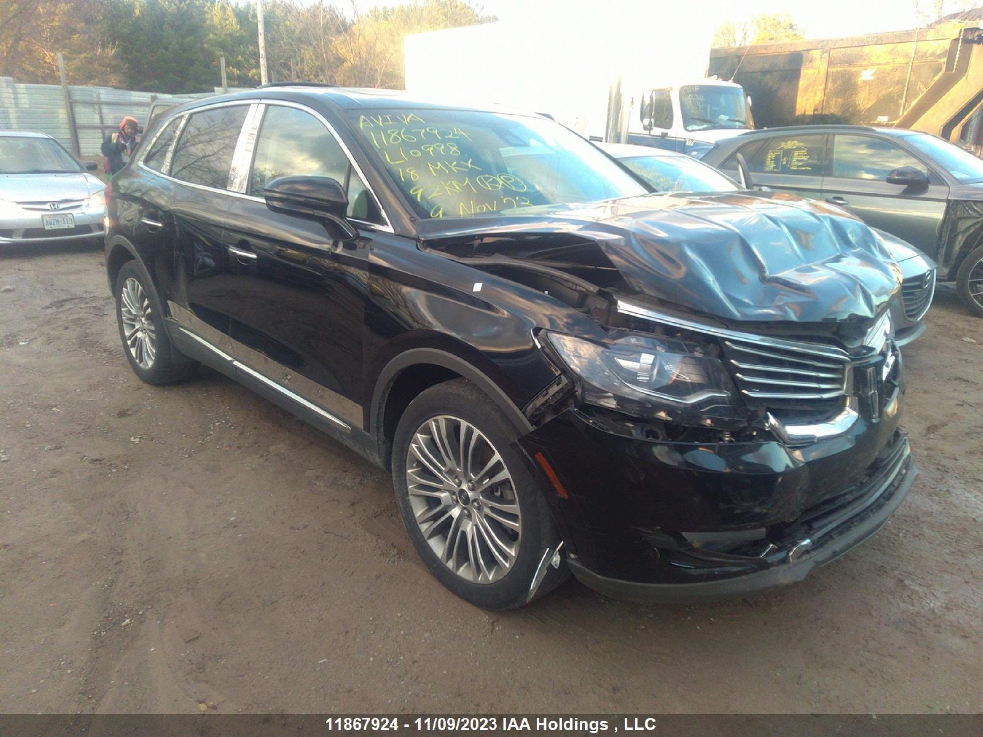 LINCOLN MKX 2018 2lmpj8lrxjbl10998