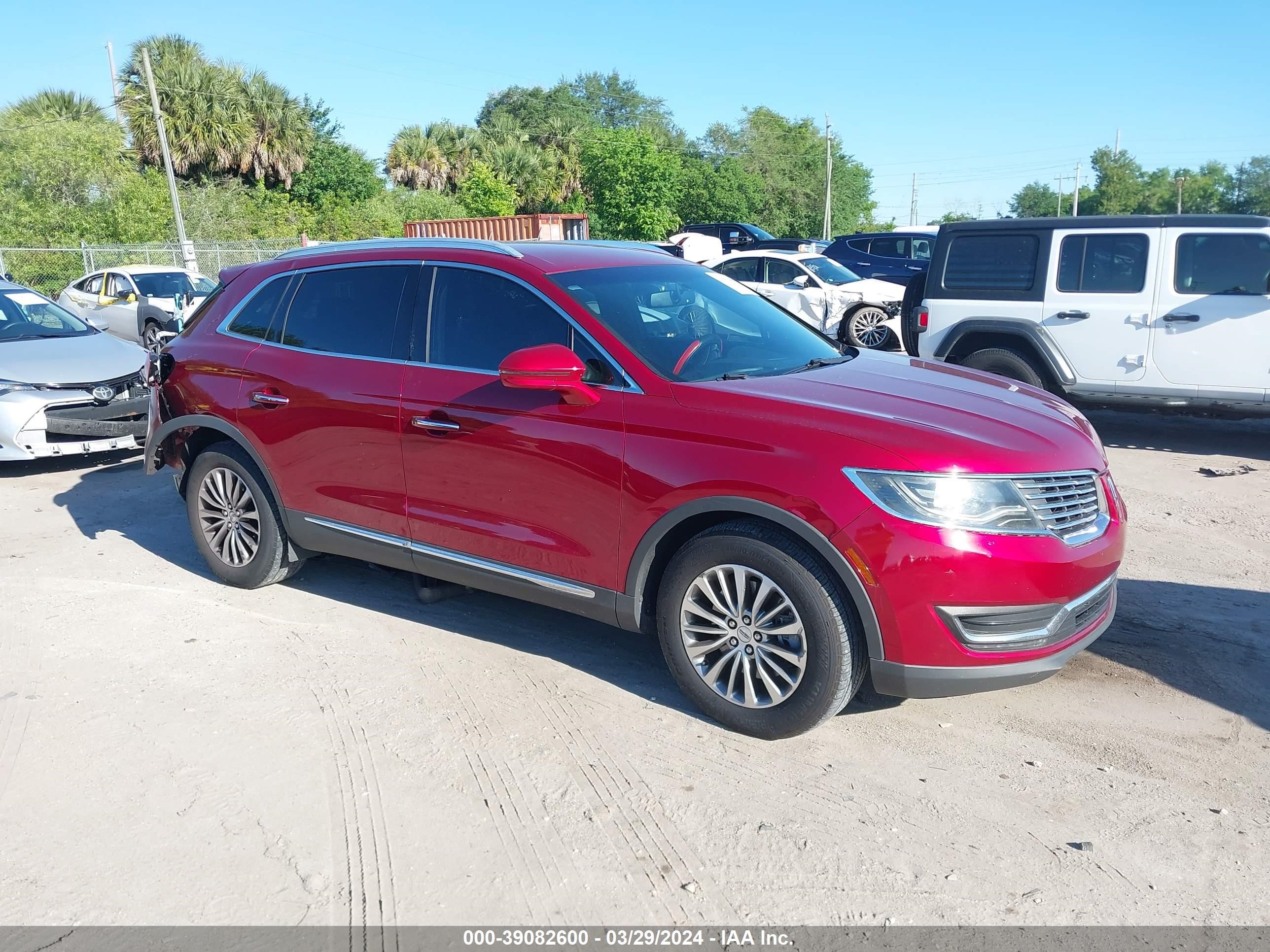 LINCOLN MKX 2016 2lmtj6kr2gbl57939