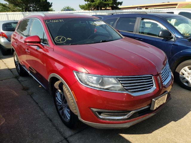 LINCOLN MKX SELECT 2016 2lmtj6kr7gbl46631