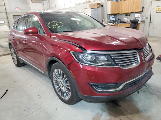 LINCOLN MKX RESERV 2016 2lmtj6lr9gbl27934