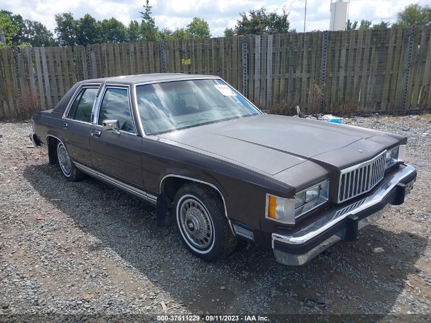 MERCURY GRAND MARQUIS 1986 2mebp95f1gx631033