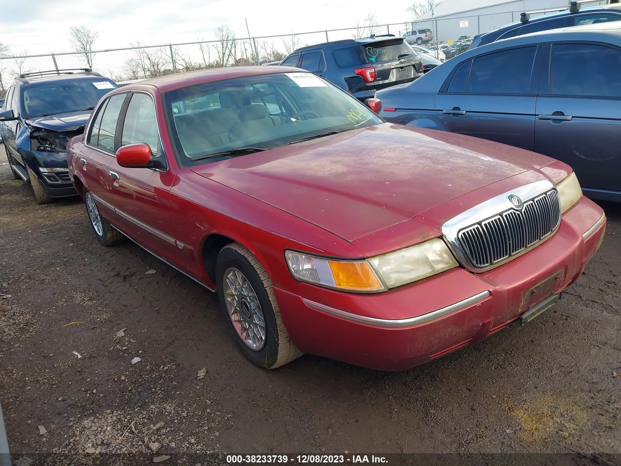 MERCURY GRAND MARQUIS 2001 2mefm74w11x618337