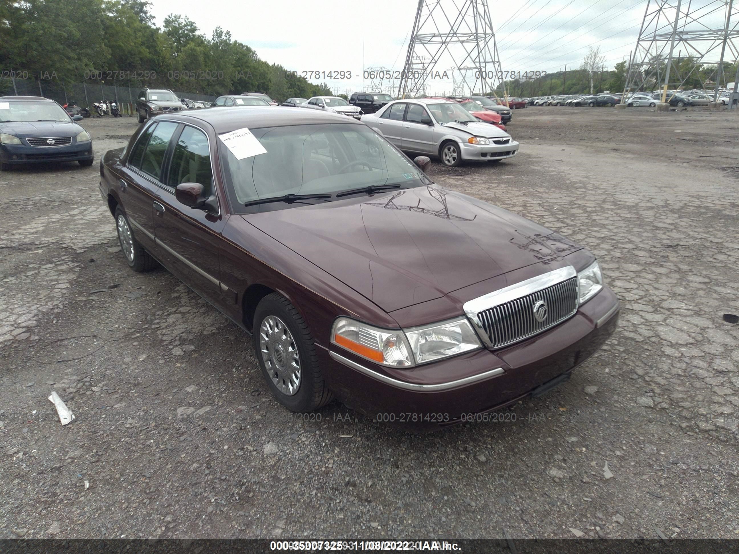 MERCURY GRAND MARQUIS 2003 2mefm74w73x617762