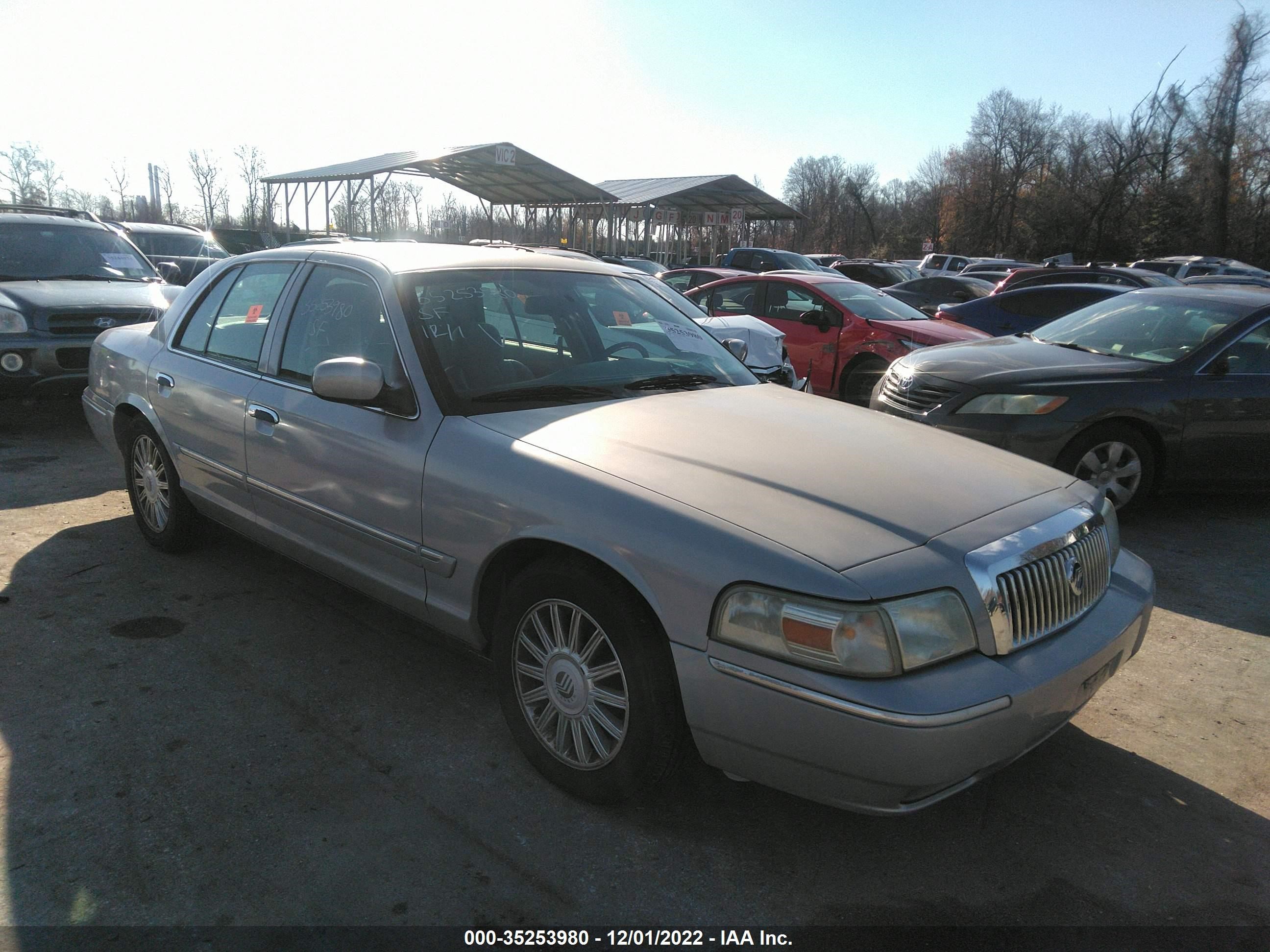 MERCURY GRAND MARQUIS 2008 2mefm75v68x647946