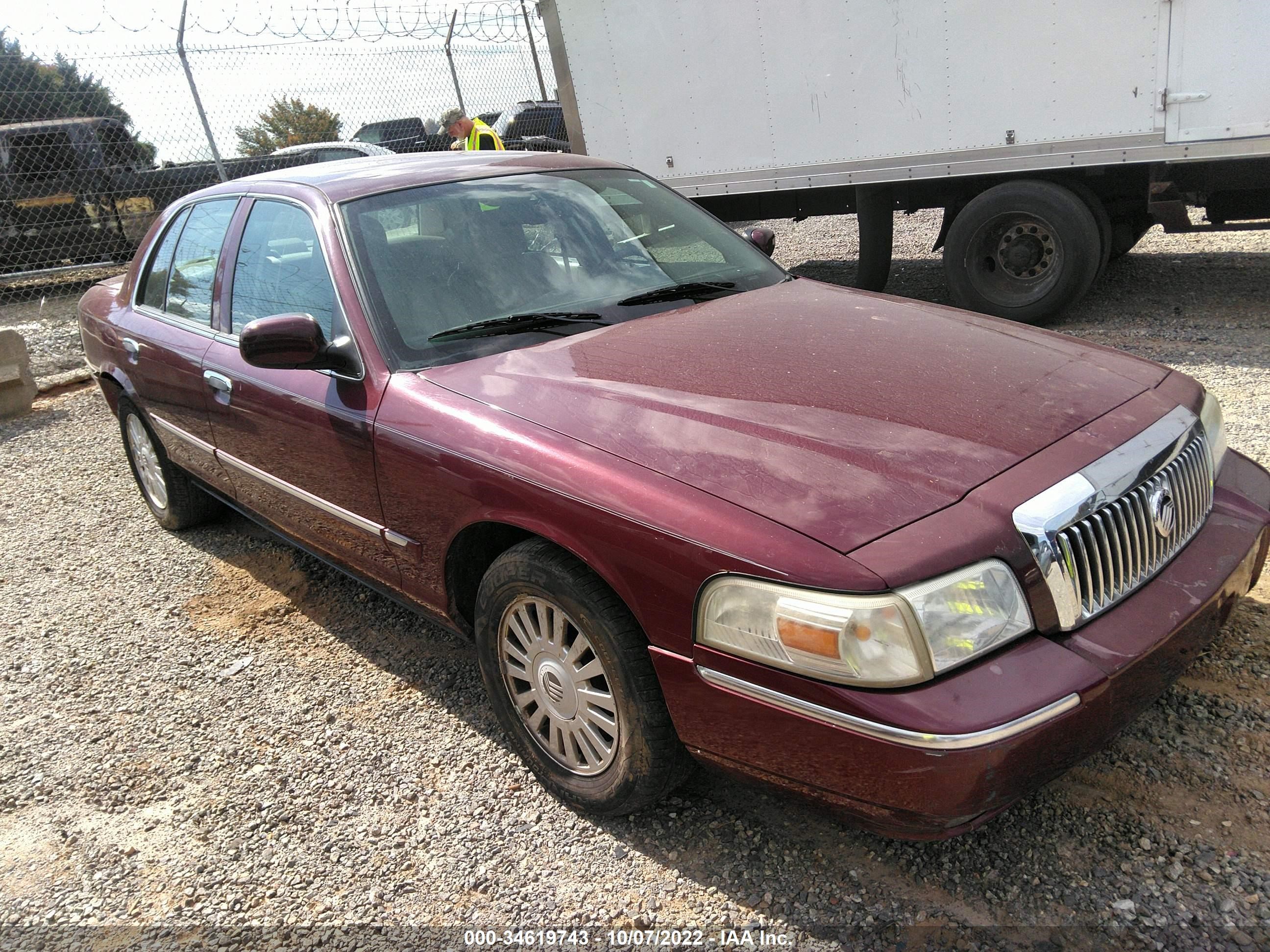 MERCURY GRAND MARQUIS 2007 2mefm75v77x639952