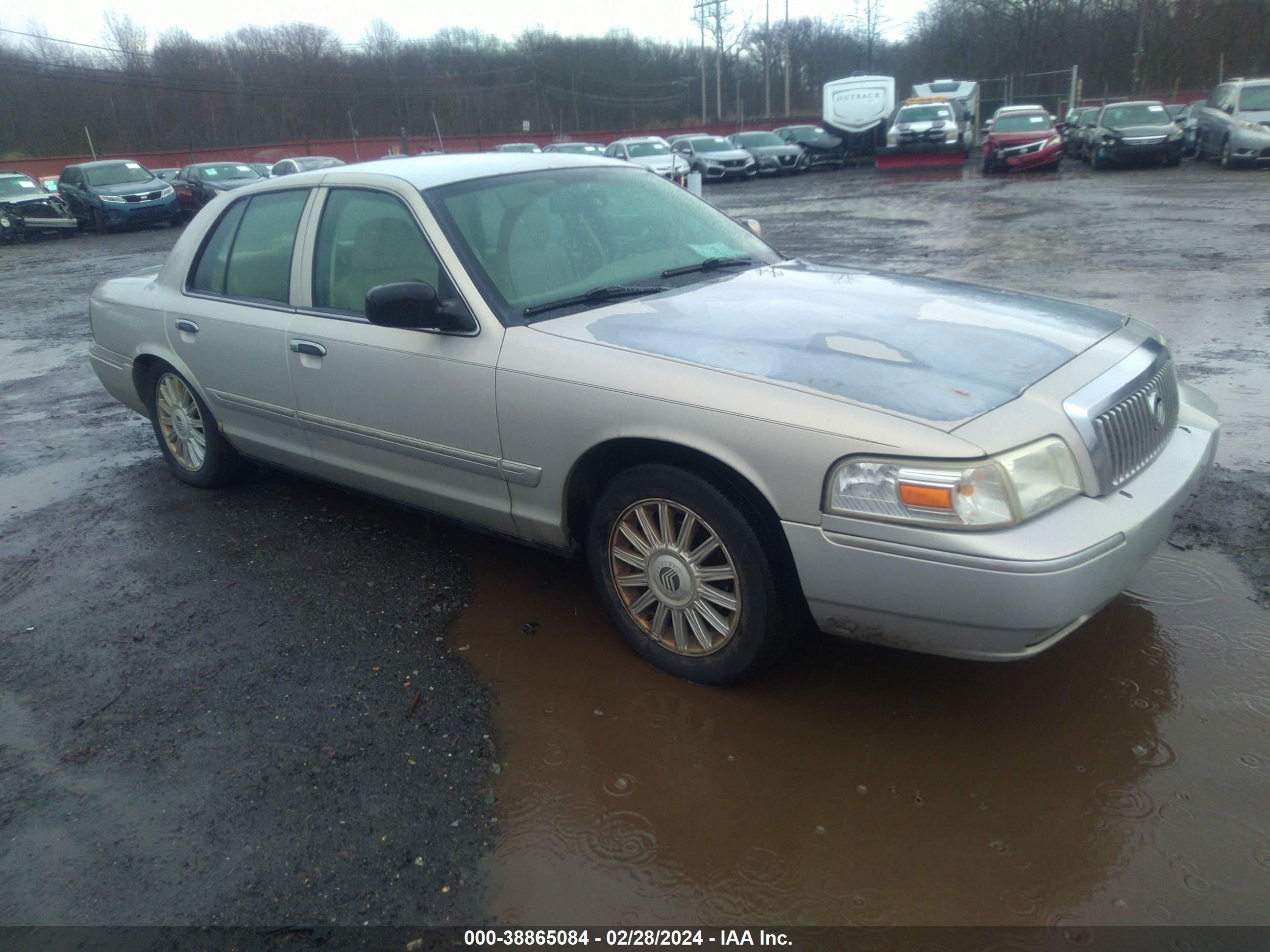 MERCURY GRAND MARQUIS 2008 2mefm75v78x658146