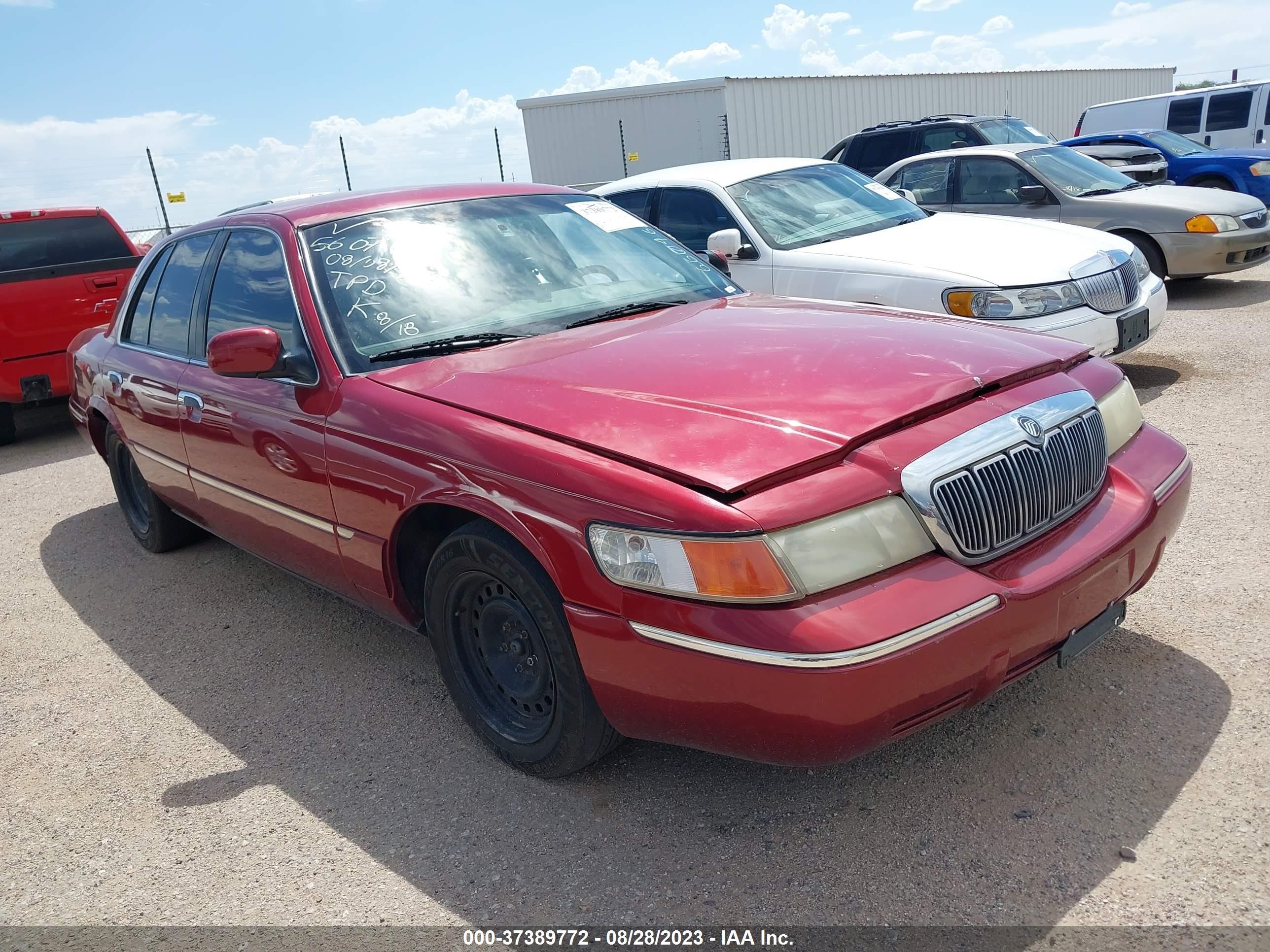 MERCURY GRAND MARQUIS 2002 2mefm75w02x660465