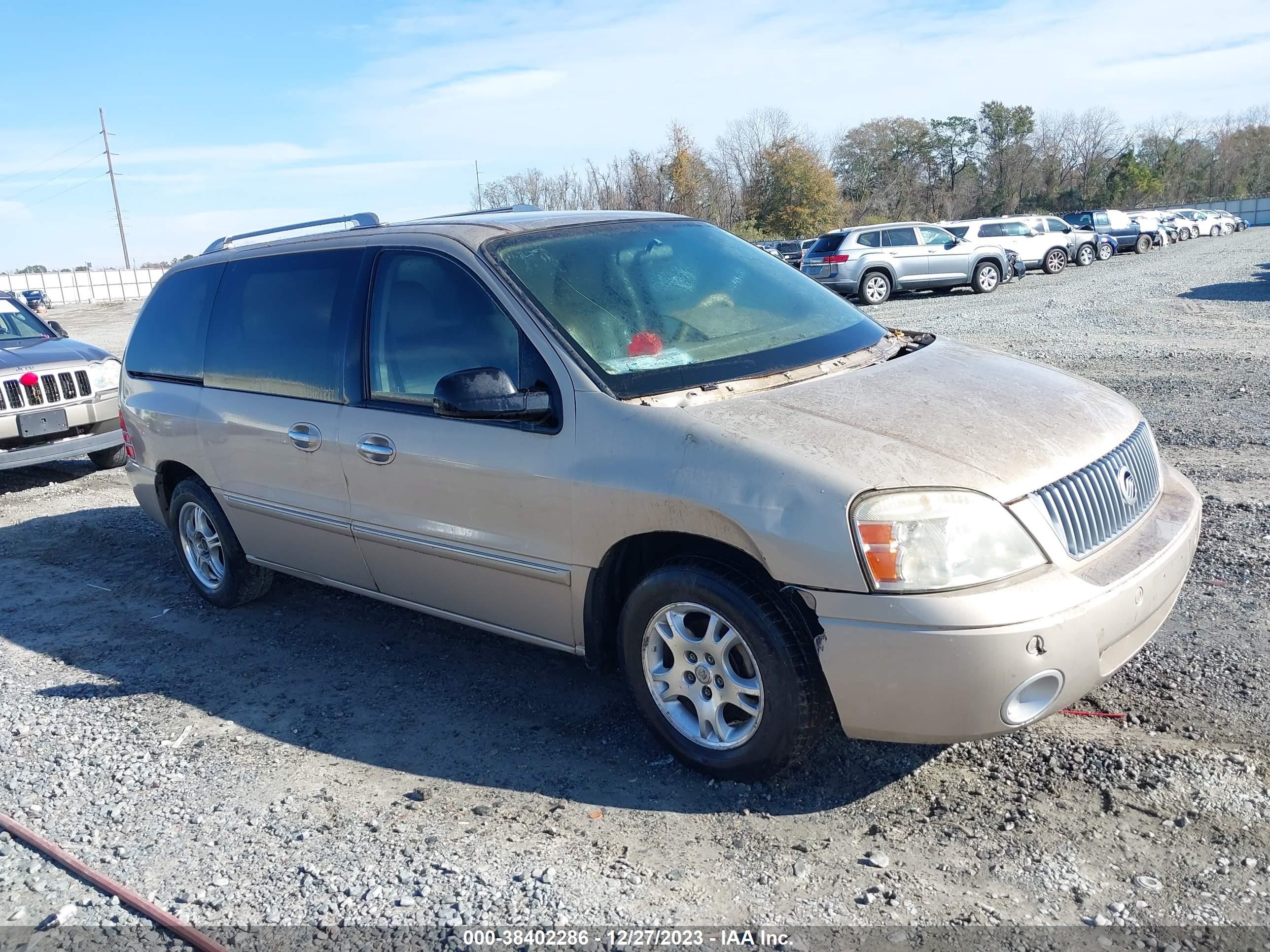 MERCURY MONTEREY 2007 2mrda22257bj00660