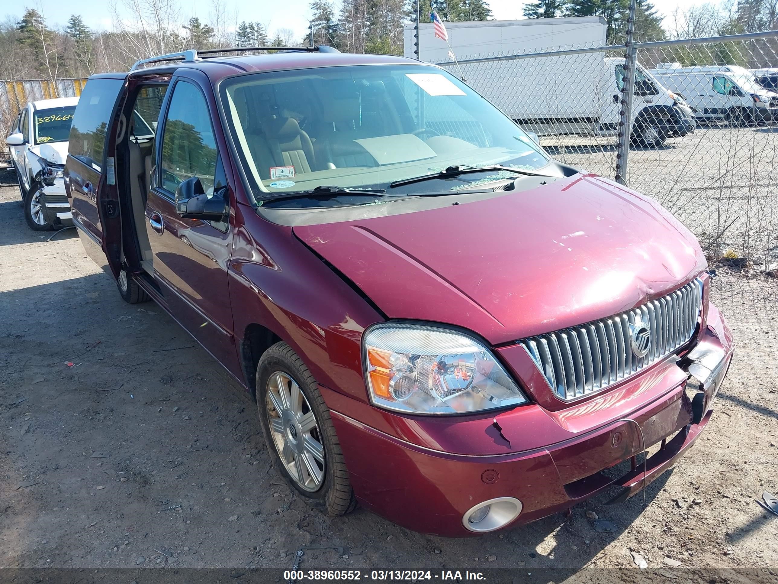 MERCURY MONTEREY 2006 2mrda22296bj00787