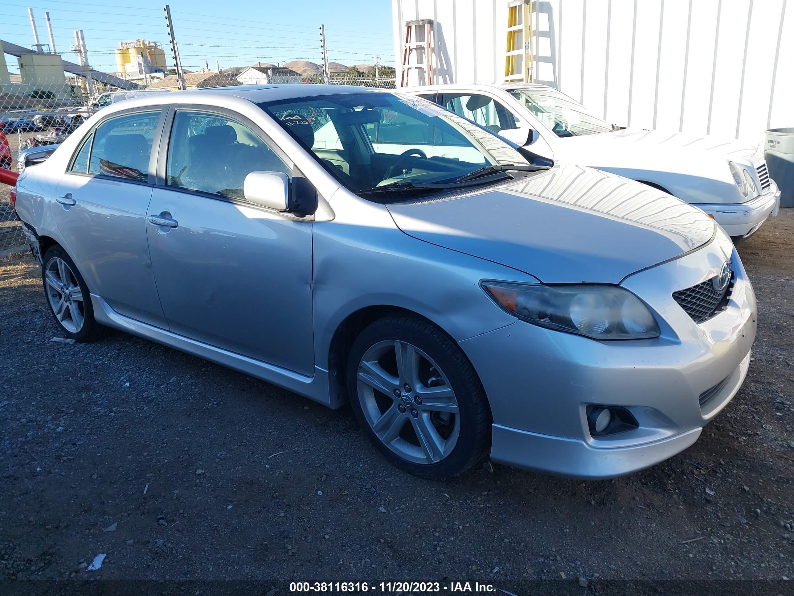 TOYOTA COROLLA 2009 2t1be40e29c027555