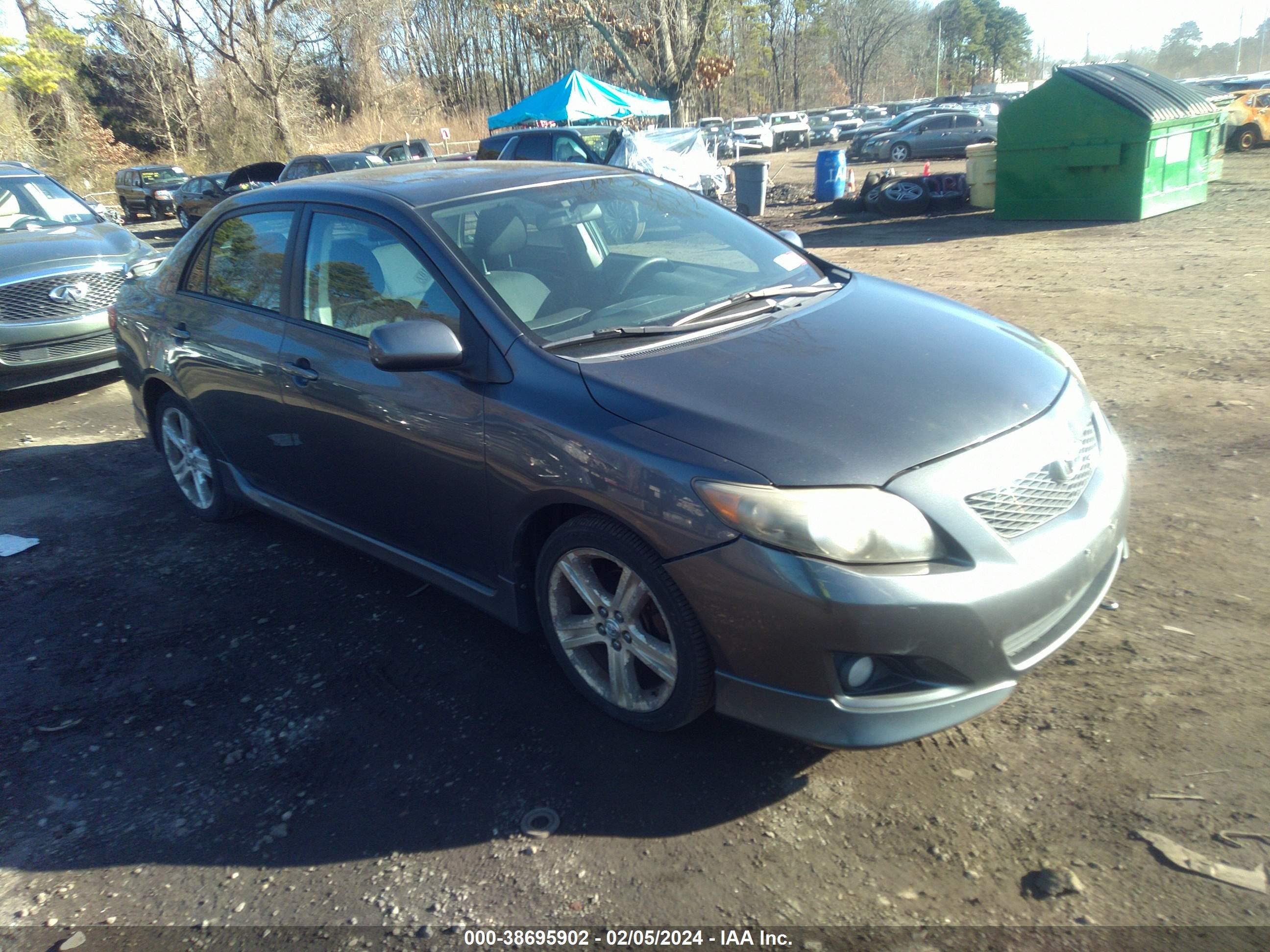 TOYOTA COROLLA 2009 2t1be40ex9c014259