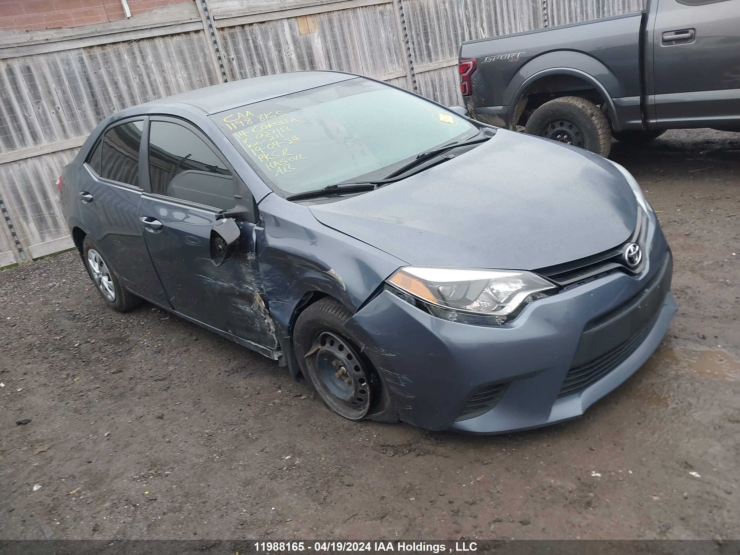 TOYOTA COROLLA 2014 2t1bprhe6ec027113