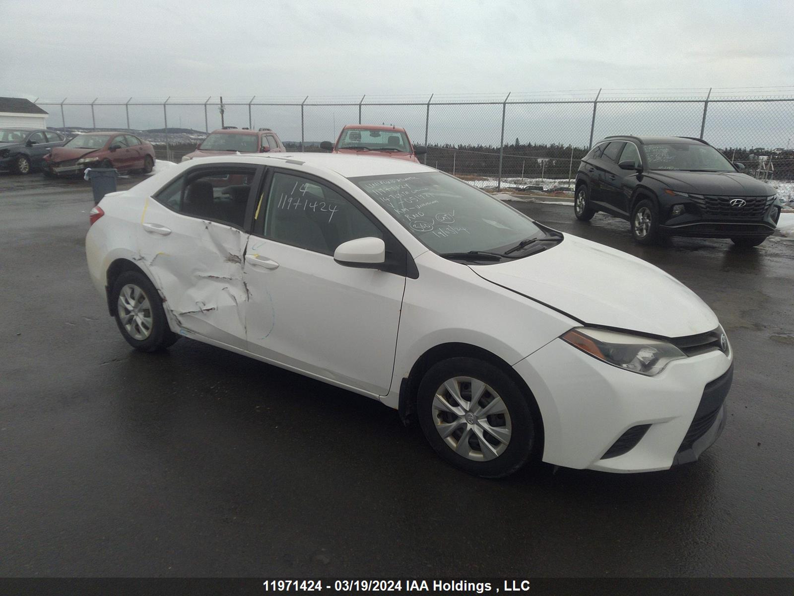 TOYOTA COROLLA 2014 2t1bprhexec051981