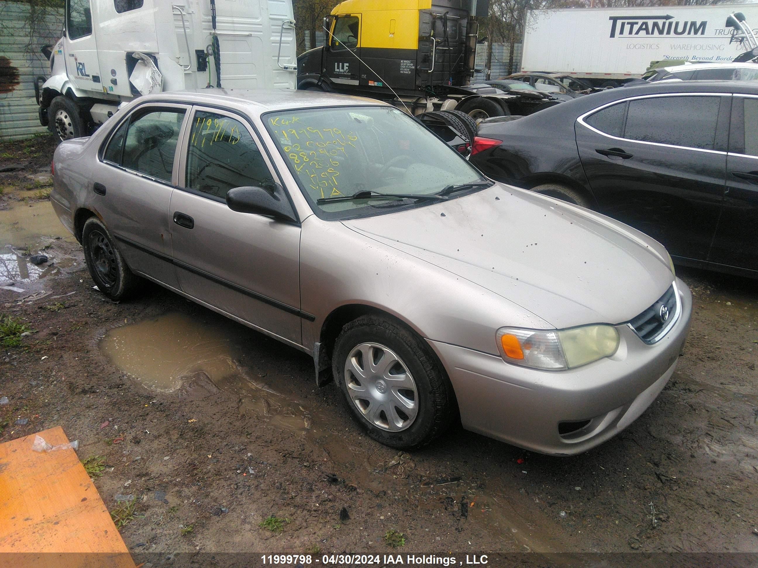 TOYOTA COROLLA 2002 2t1br12e02c882907