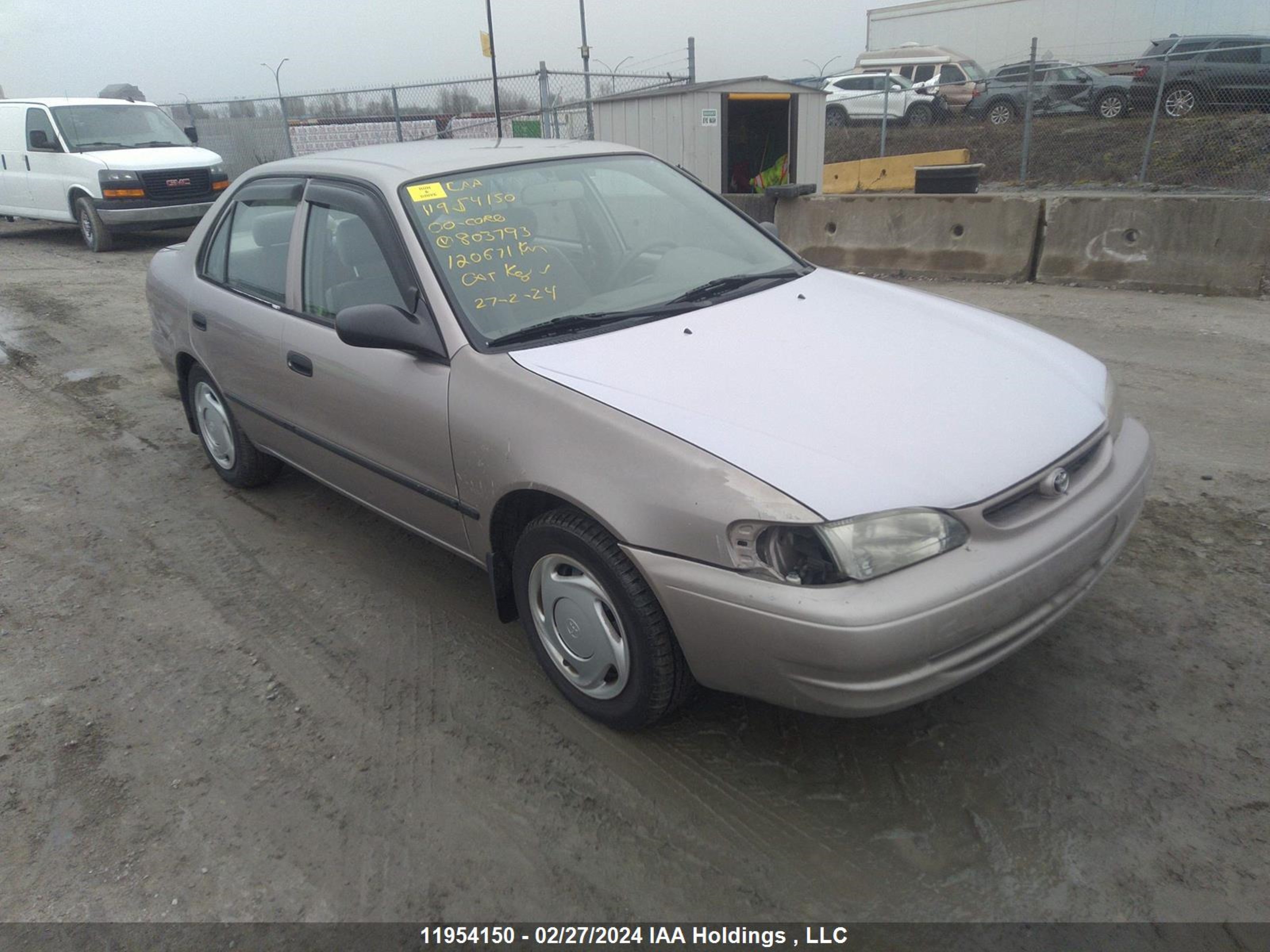 TOYOTA COROLLA 2000 2t1br12e0yc803793