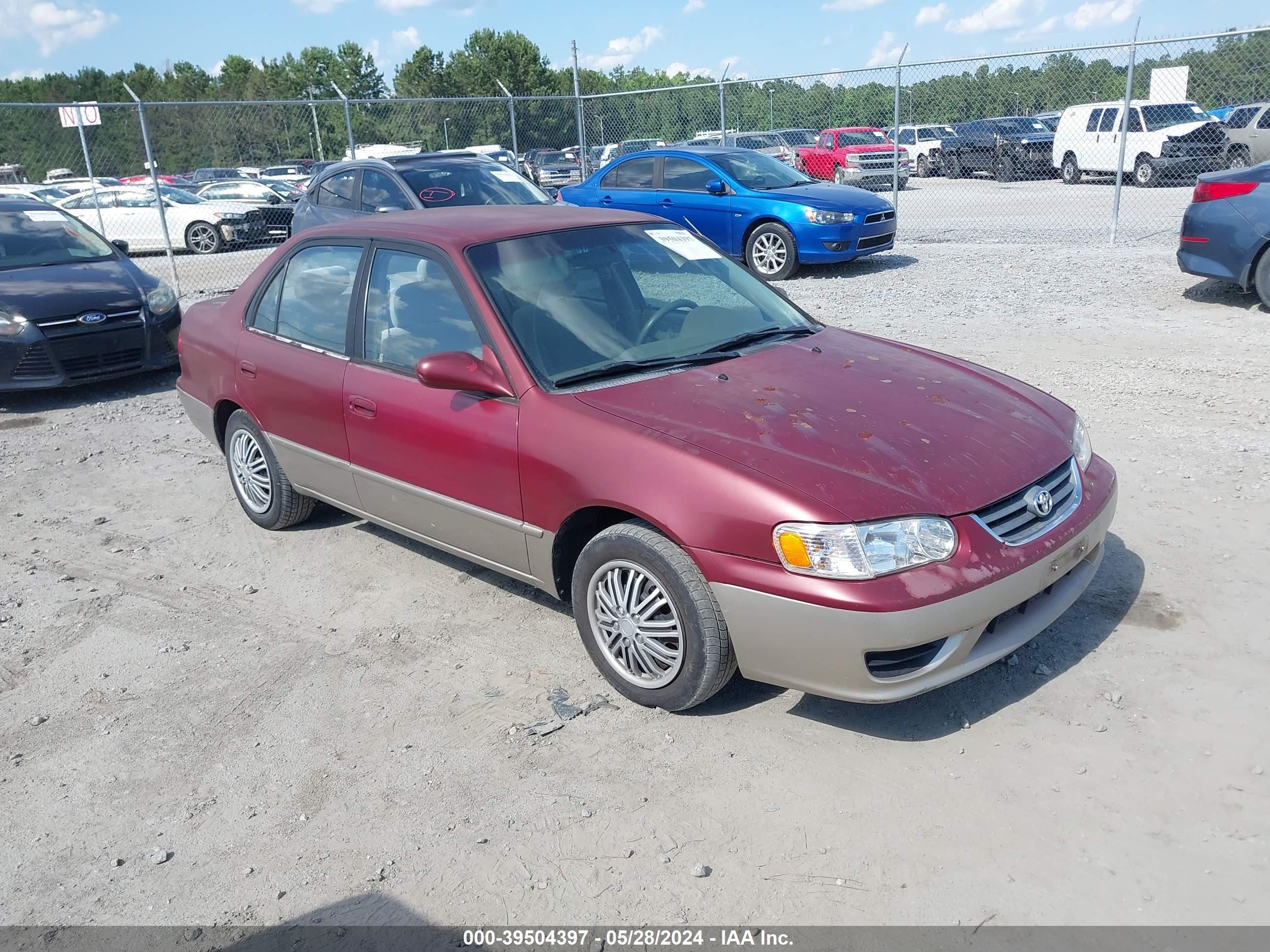 TOYOTA COROLLA 2001 2t1br12e11c486404