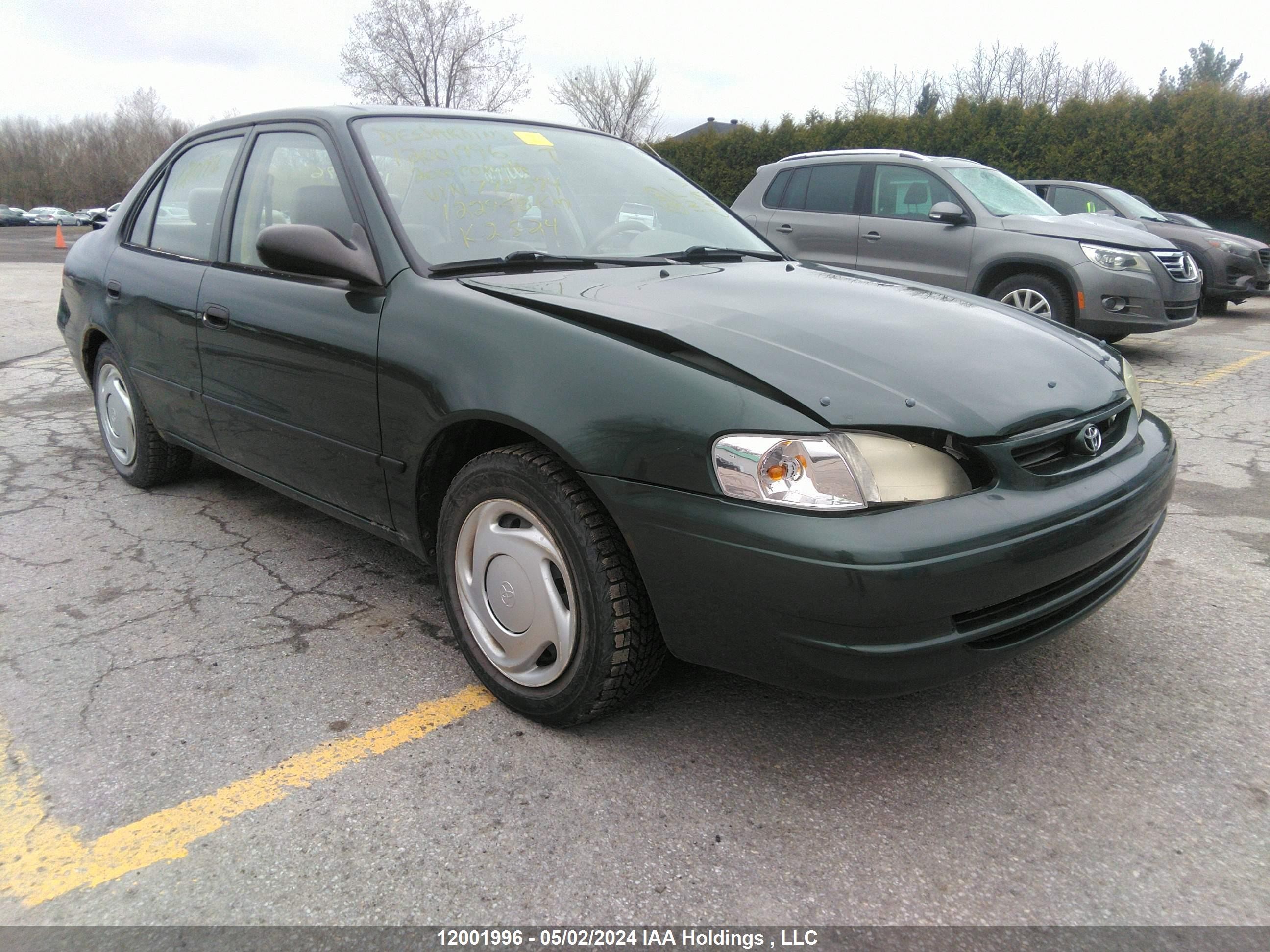 TOYOTA COROLLA 2000 2t1br12e1yc795574