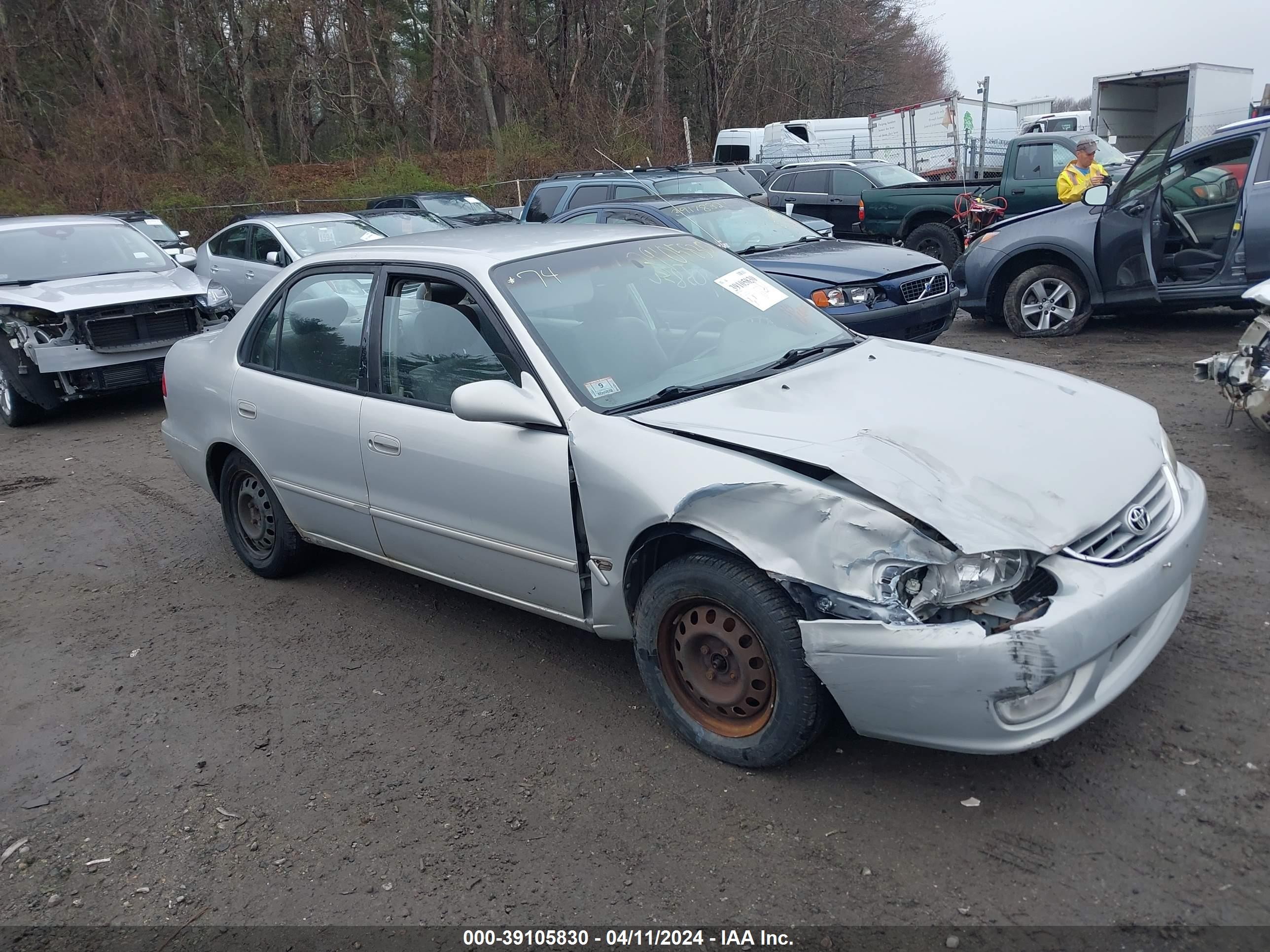 TOYOTA COROLLA 2001 2t1br12e21c447353